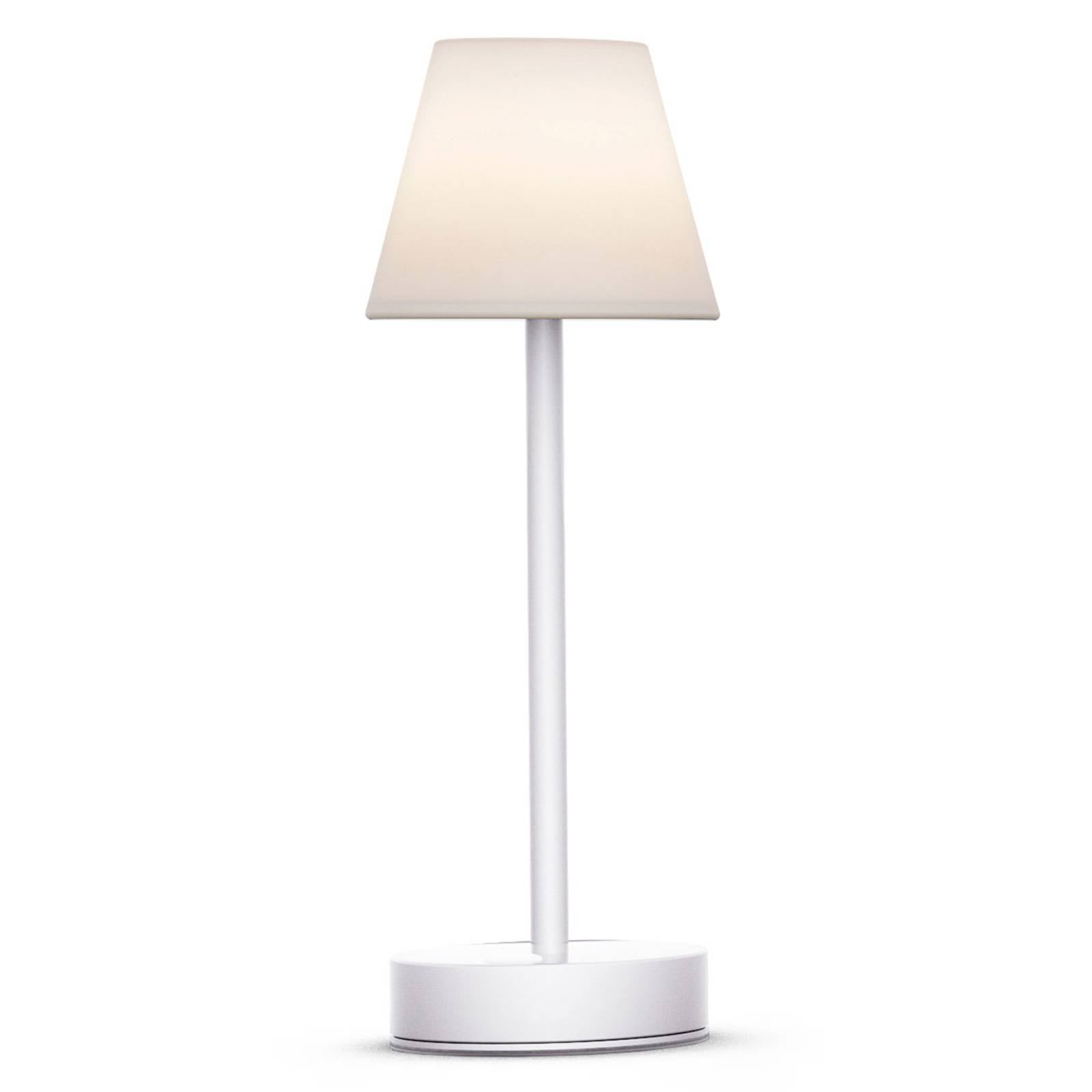 Newgarden Lola Slim LED-bordslampa batteri, vit