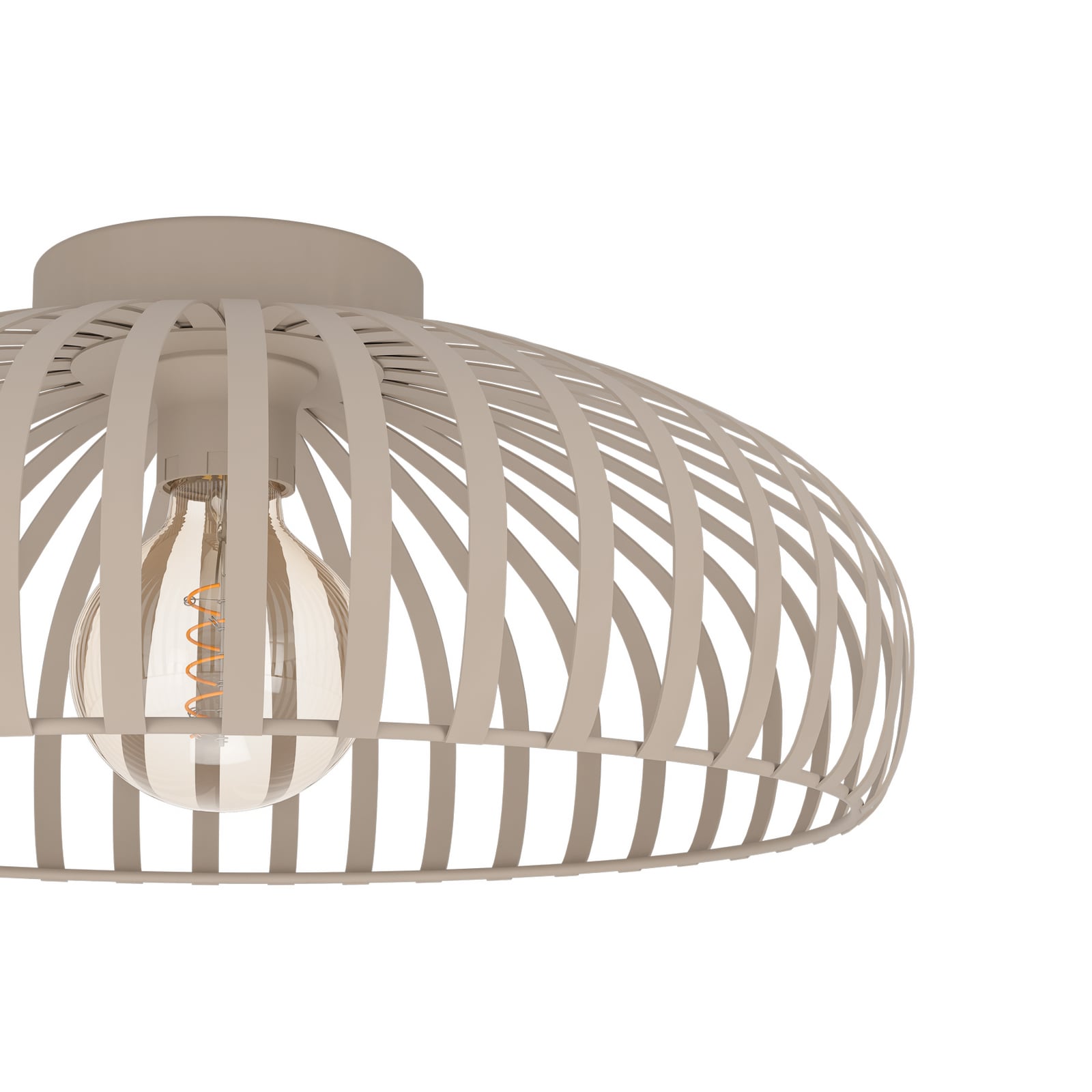 Mogano 3 ceiling light, beige, Ø 43 cm, metal, E27 Mogano 3 ceiling light, beige, Ø 43 cm, metal, E27