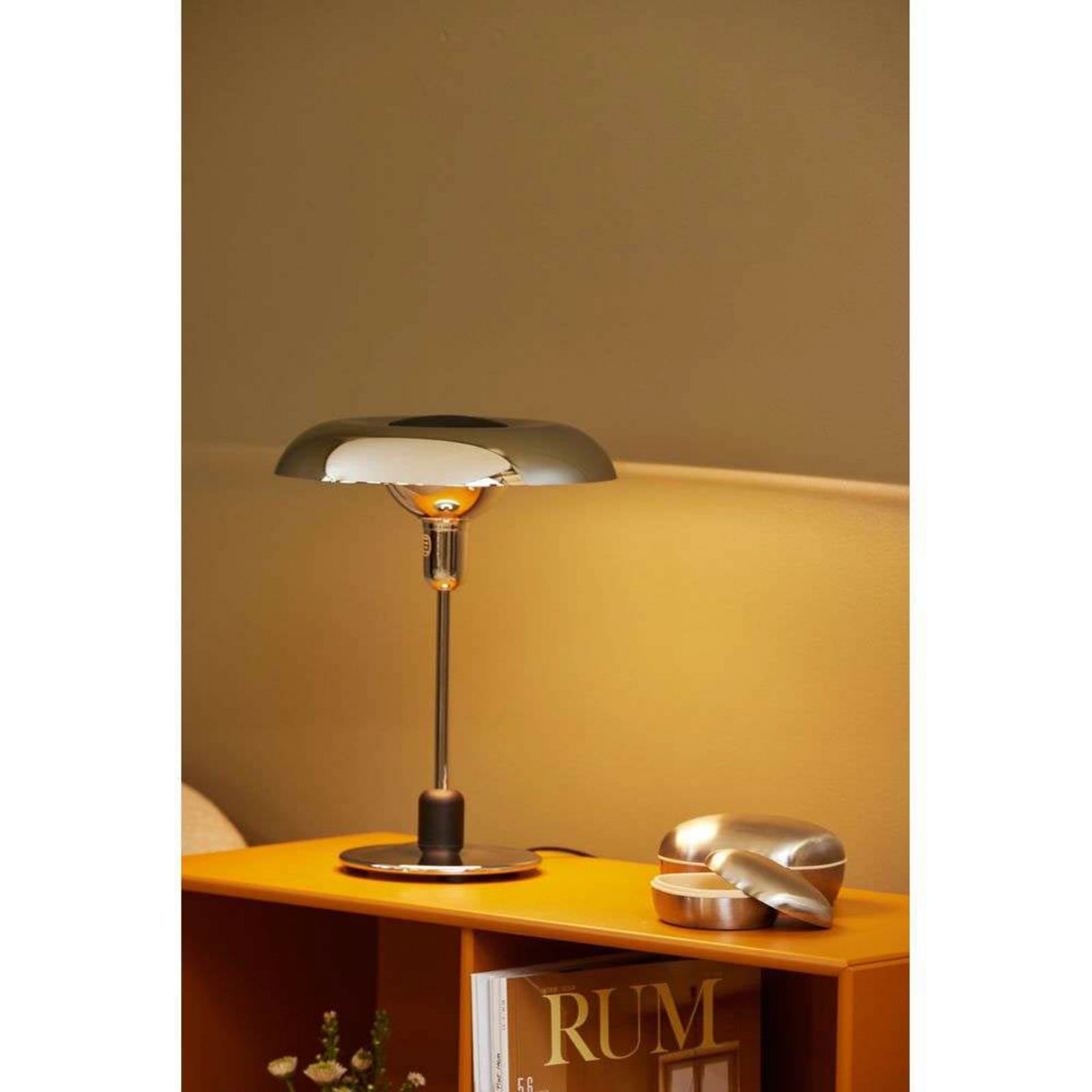 RA 250 bordlampe, krom, 34 cm Piet Hein - Stue - Metal