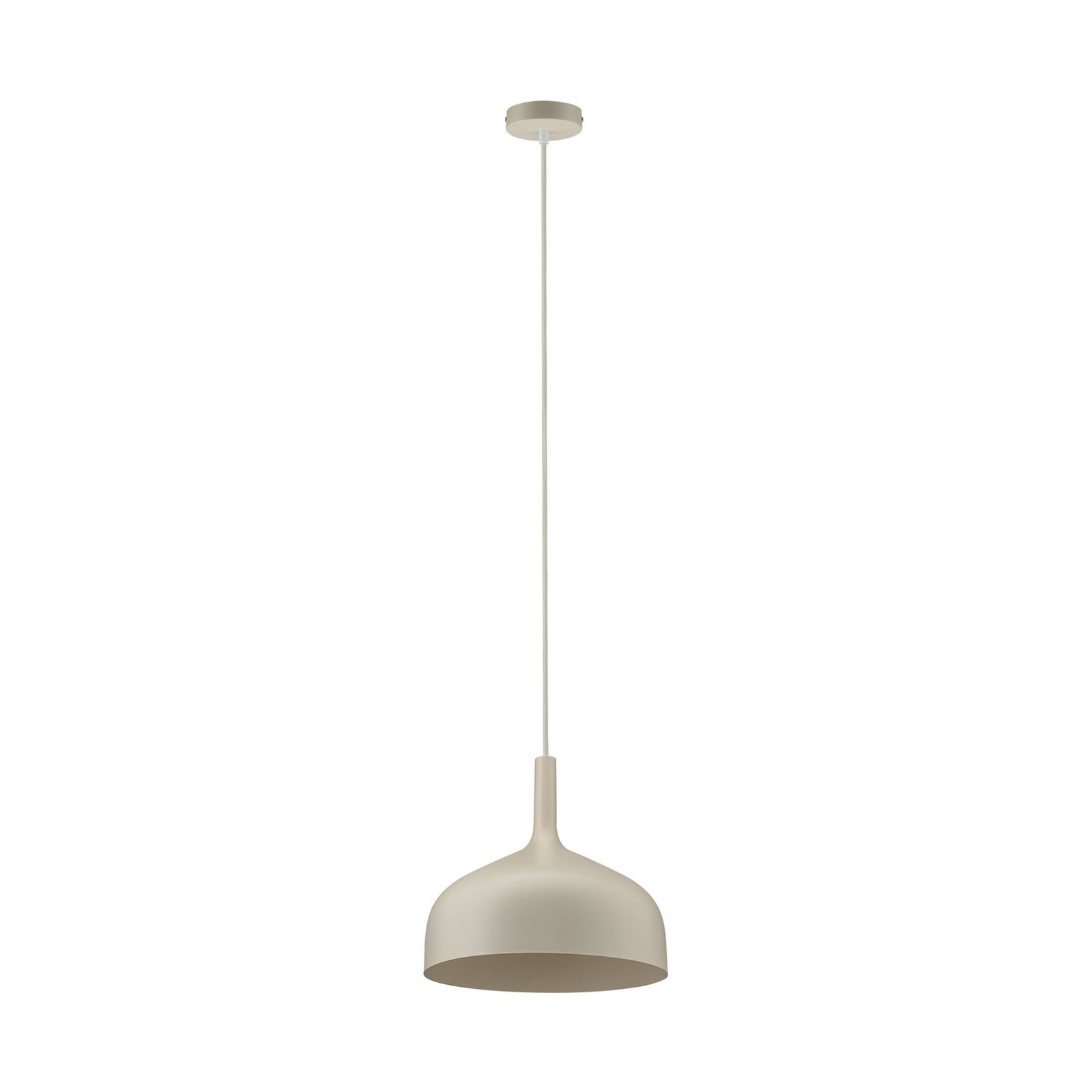 Paulmann hänglampa Embla II, krämfärgad, Ø 30 cm, metall