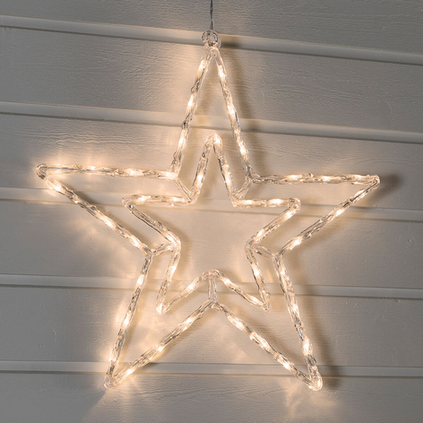 Étoile LED éclairage blanc chaud pour l’extérieur