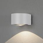 Gela LED outdoor wall light downward shining white