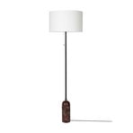 Gravity álló világítás, fehér textil, vörös márvány, magasság 168 cm – Gubi