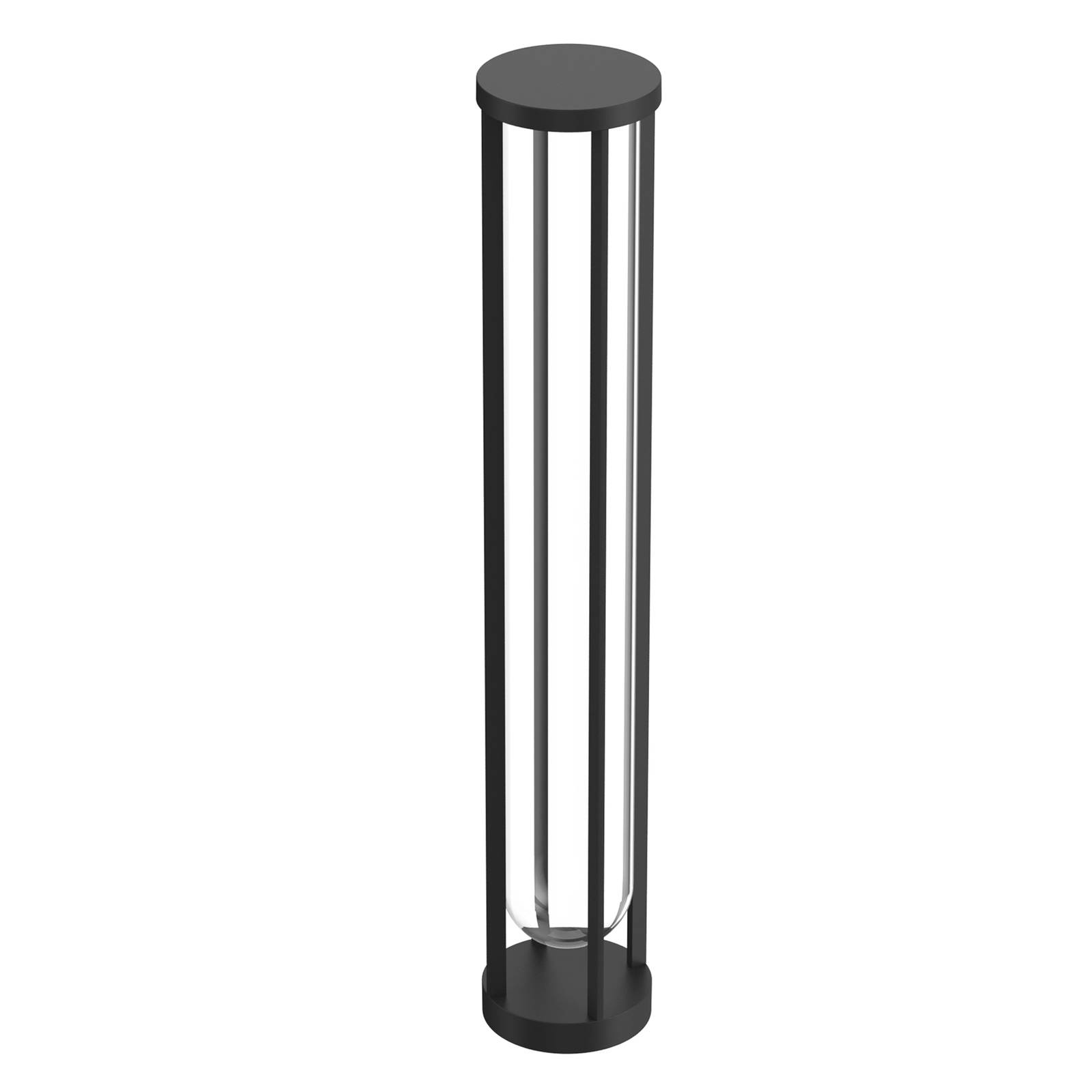 FLOS In Vitro Bollard 3, 2.700 K 90 cm fekete
