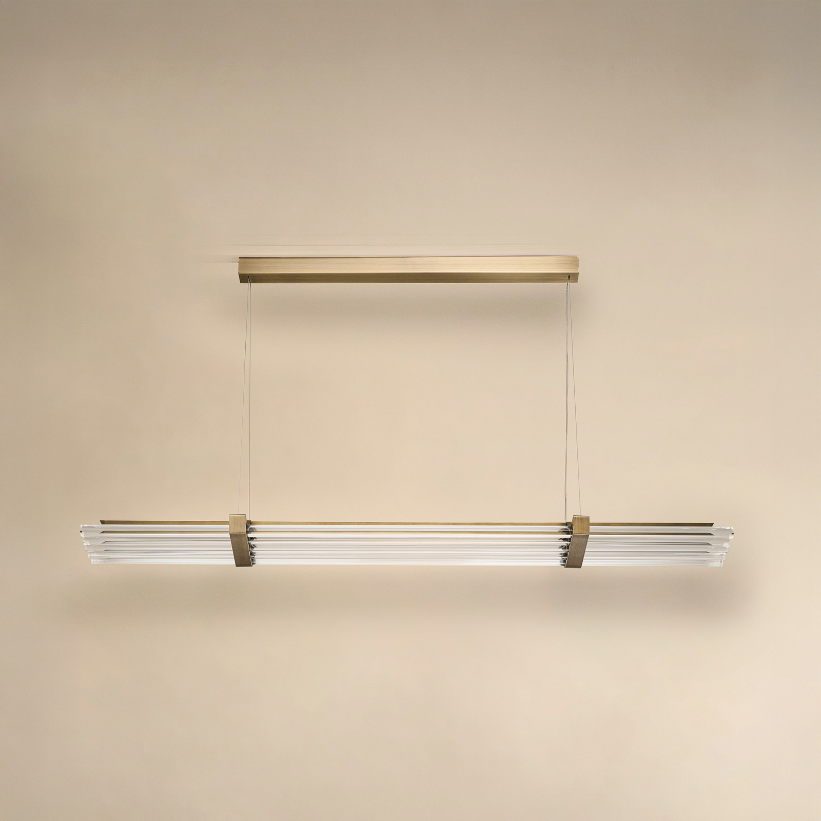 Lampada LED a sospensione Seagull, lunghezza 160 cm, color bronzo - DCW