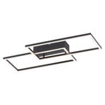 LED-Deckenleuchte Iven, dim, schwarz, 60,5x32,5cm