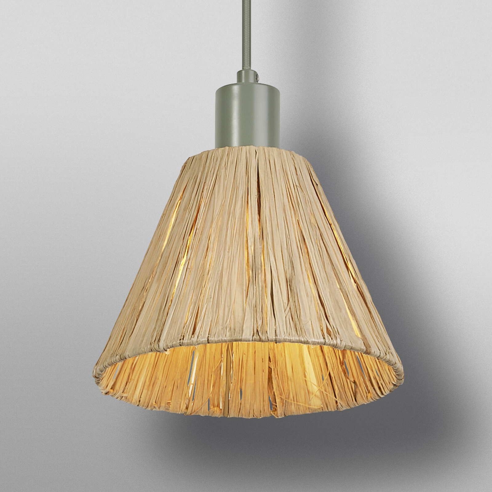 Lampada a sospensione OSRAM Decor Raffia, a 1 luce, rafia, colore naturale