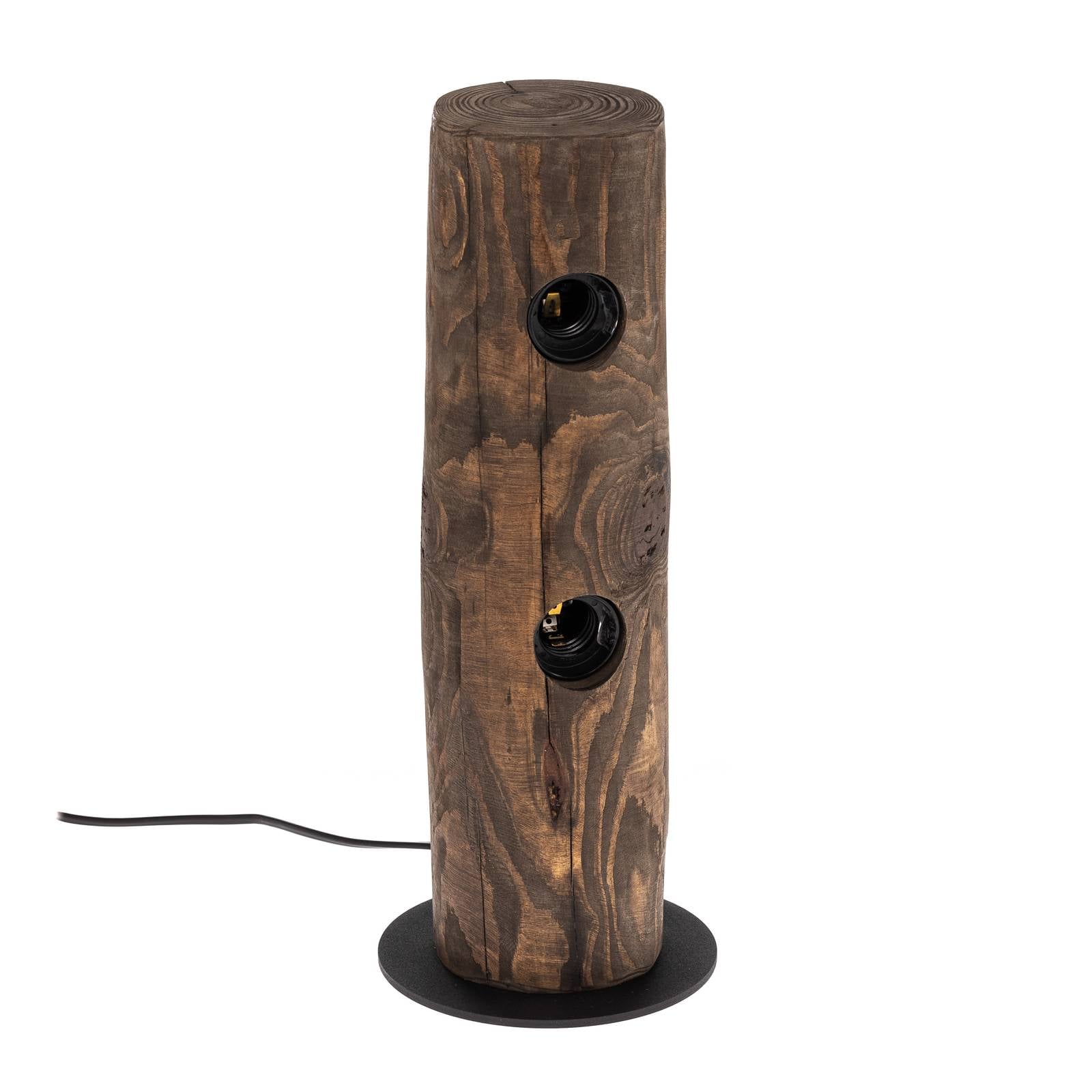 Envostar Beam Tischlampe 2-flammig Kiefer dunkel