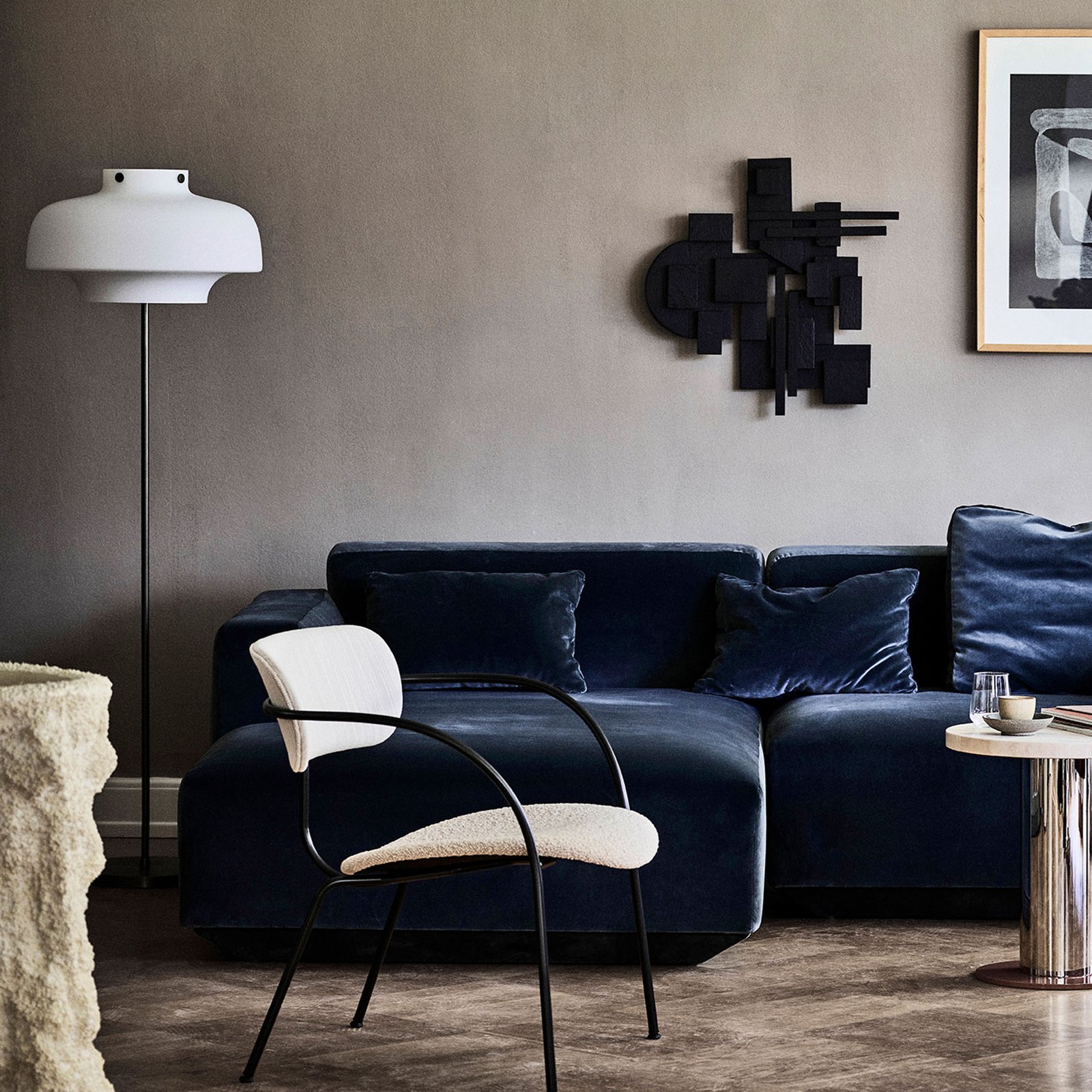 Copenhagen SC14 Lampadaire Verre Opale - &Tradition Copenhagen SC14 Lampadaire Verre Opale - &Tradition