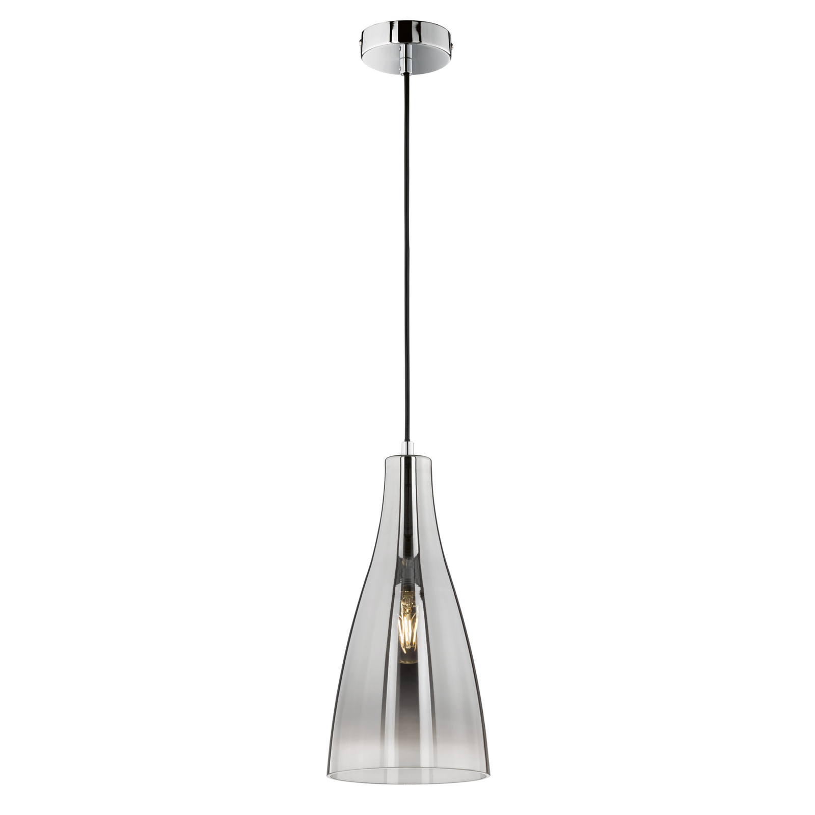 Hanglamp Zeal, chroom/mirrored-clear, Ø 23 cm