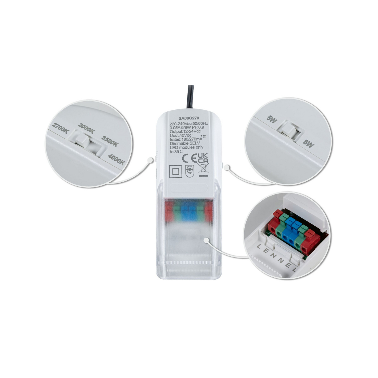 Paulmann Einbauspot Zina weiß Ø 9 cm IP65 schwenkbar CCT dim Paulmann Einbauspot Zina weiß Ø 9 cm IP65 schwenkbar CCT dim