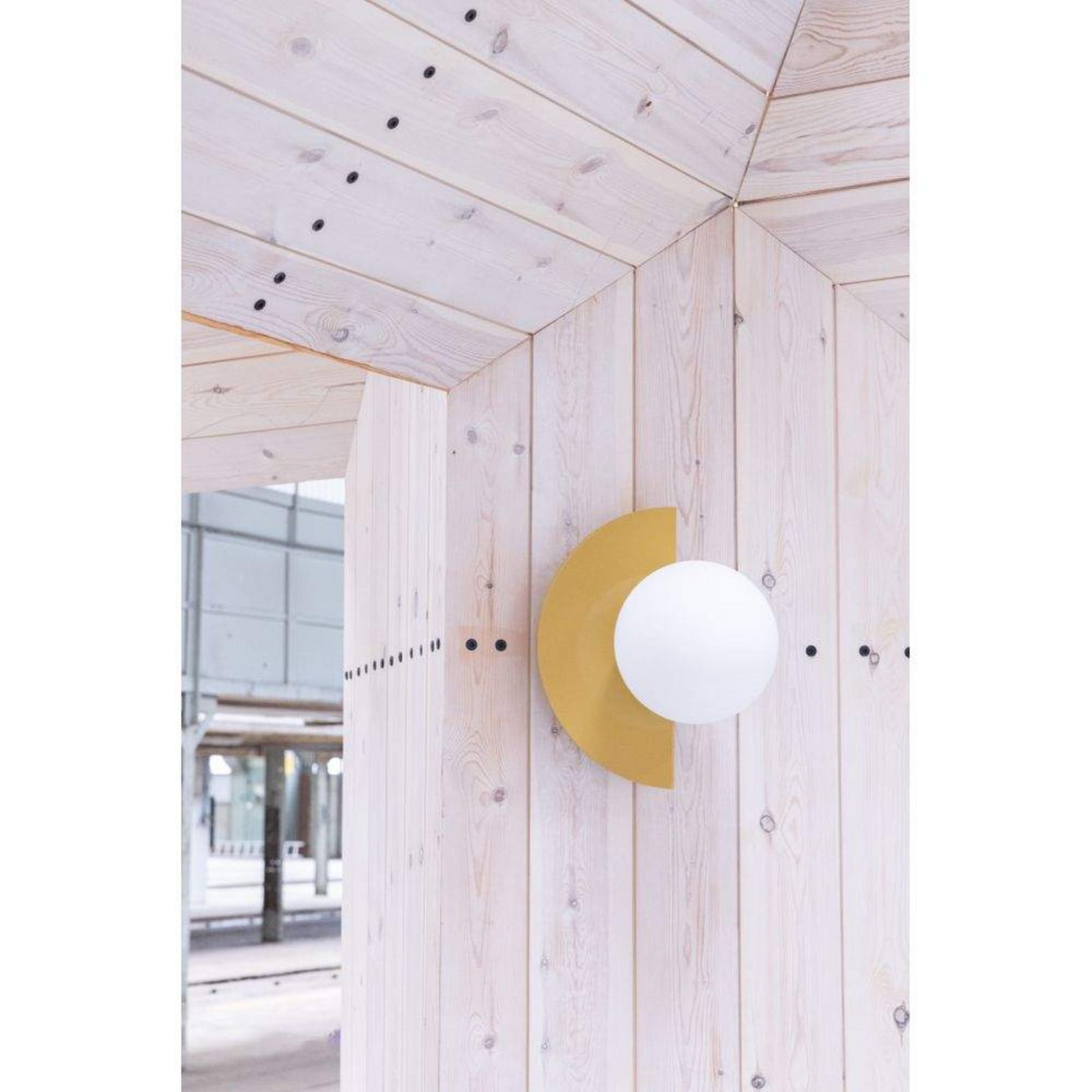Candy Little Circle 180 S Wandlampe, gelb Swedish Ninja - Wohnzimmer - Metall