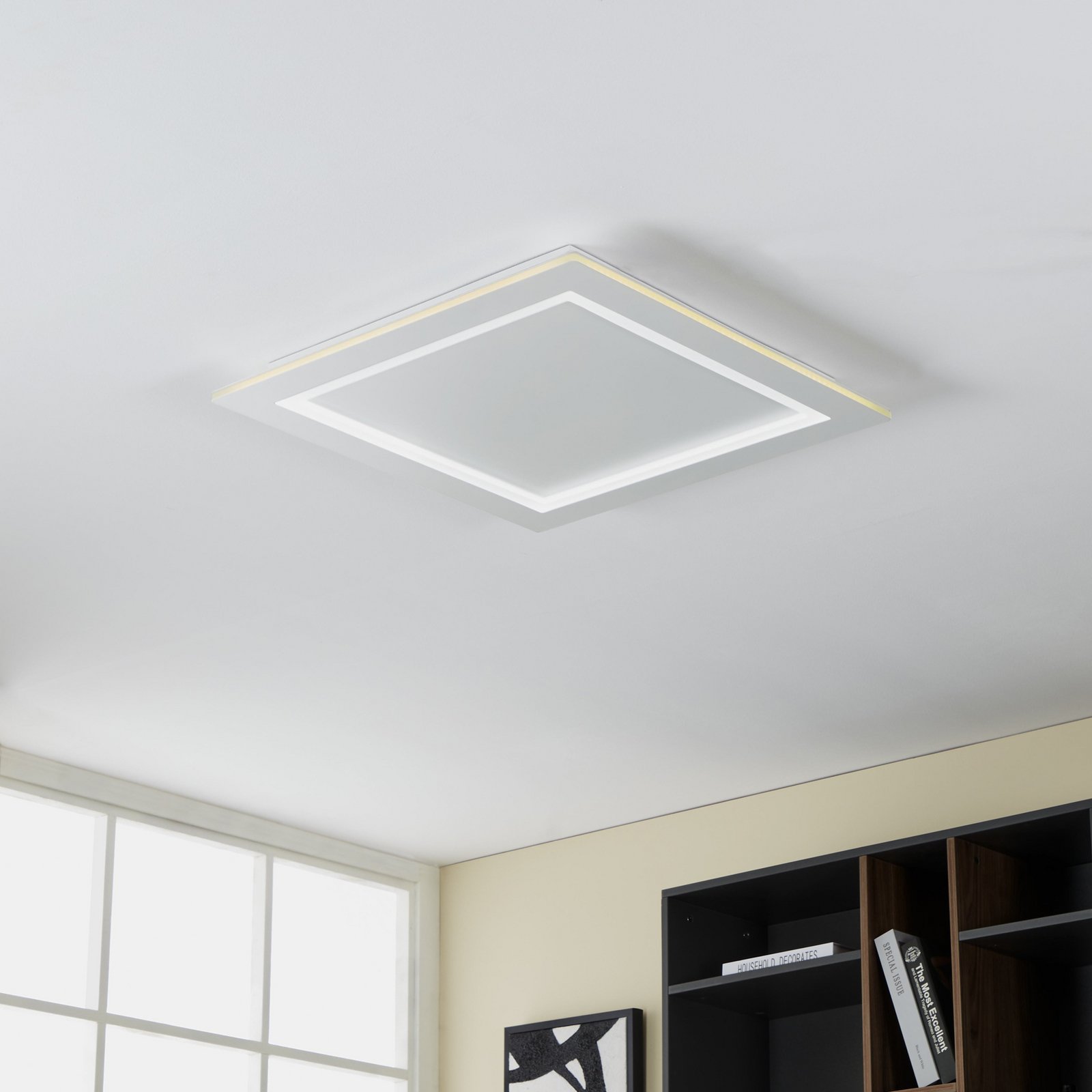 EGLO connect LED-taklampa Padrogiano-Z 1-ljus, 60 x 60 cm