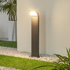 Lucande LED-sokkellampe Tinna, 60 cm, antracit, IP65