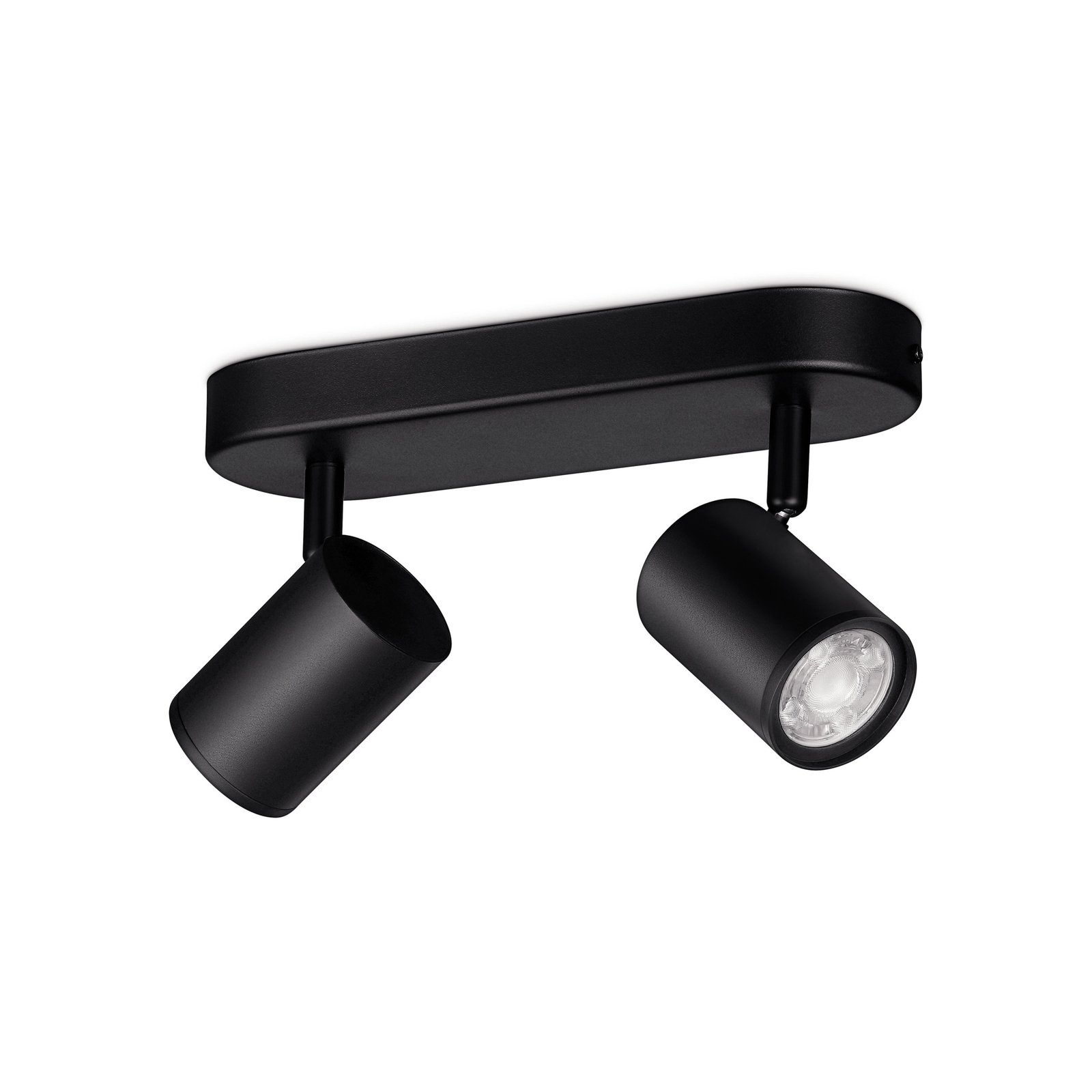 WiZ Imageo LED-spot 2 lampor RGB, svart