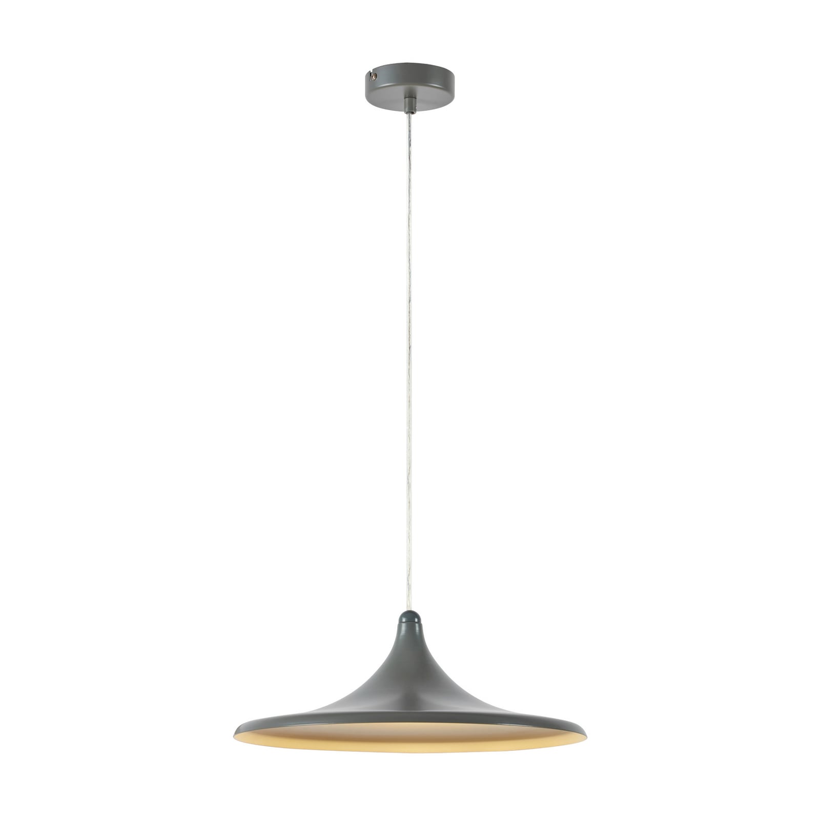 Markslöjd LED piekaramais gaismeklis BEAM, pelēks, alumīnijs, Ø 37 cm