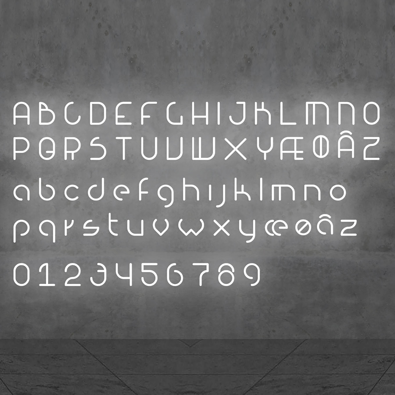 Artemide Alphabet of Light literă mică perete ø