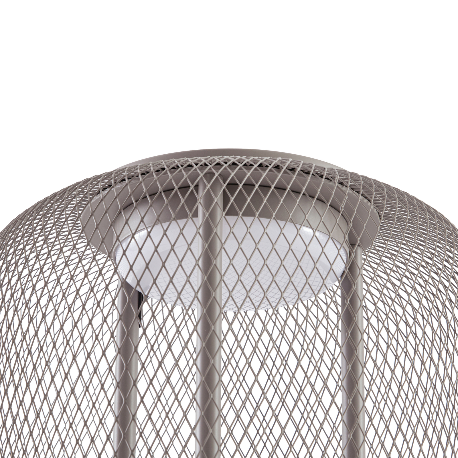 Lucande LED-lattiavalaisin Korvyn, kiviharmaa, korkeus 80 cm, IP44