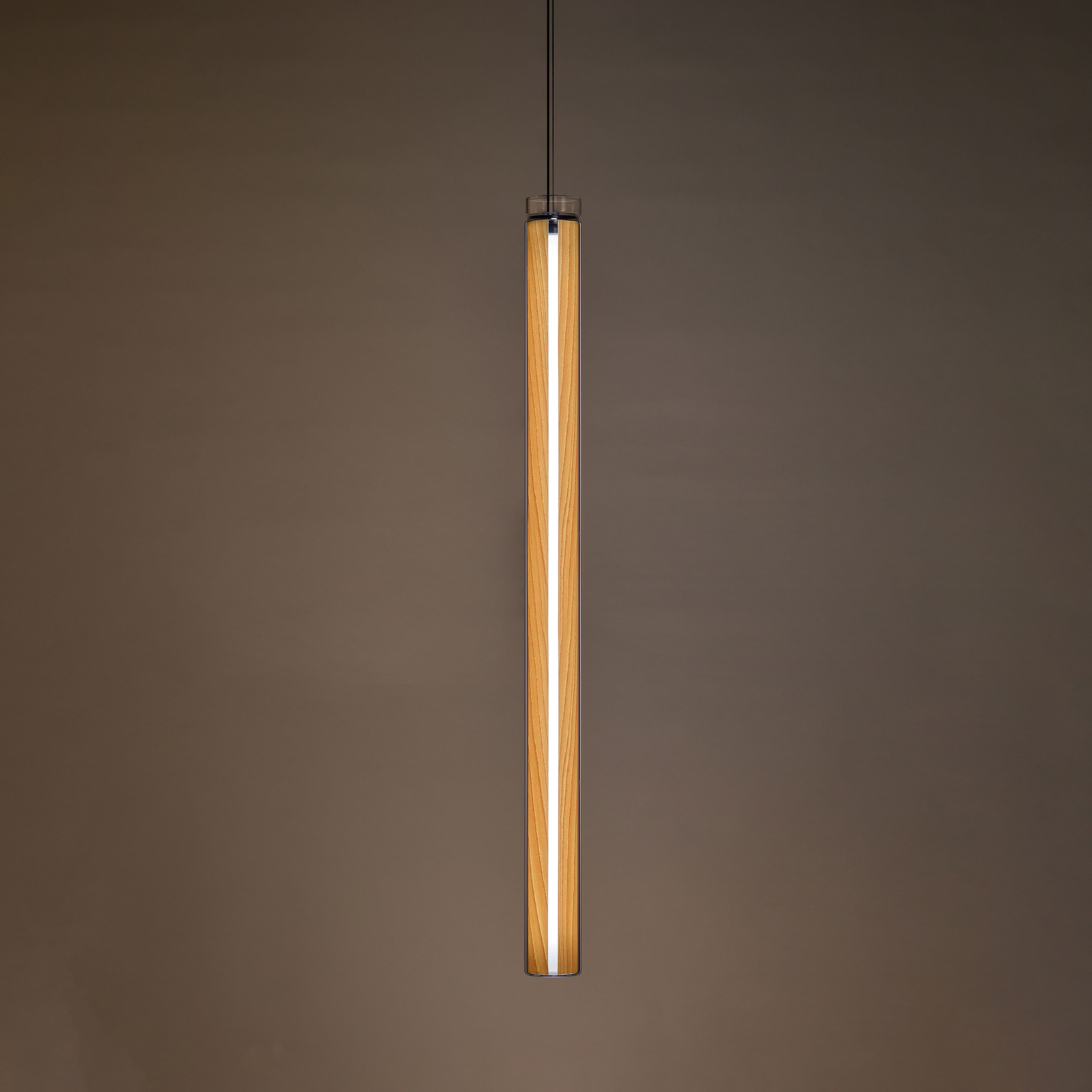 LZF Estela SV LED rippvalgusti, 90 cm, naturaalne pöök