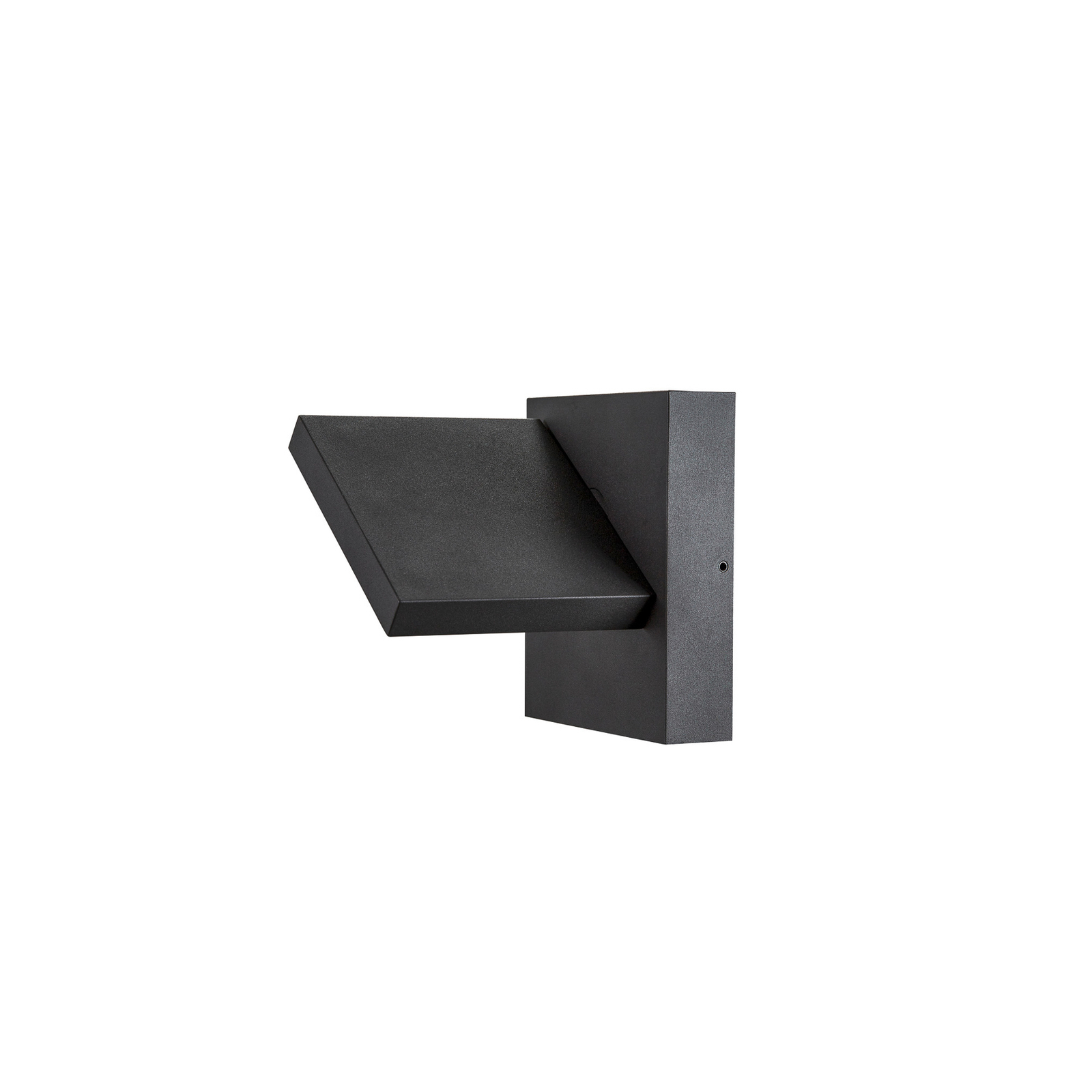 SLV LED wall lamp Abridor, anthracite, width 14 cm, aluminium