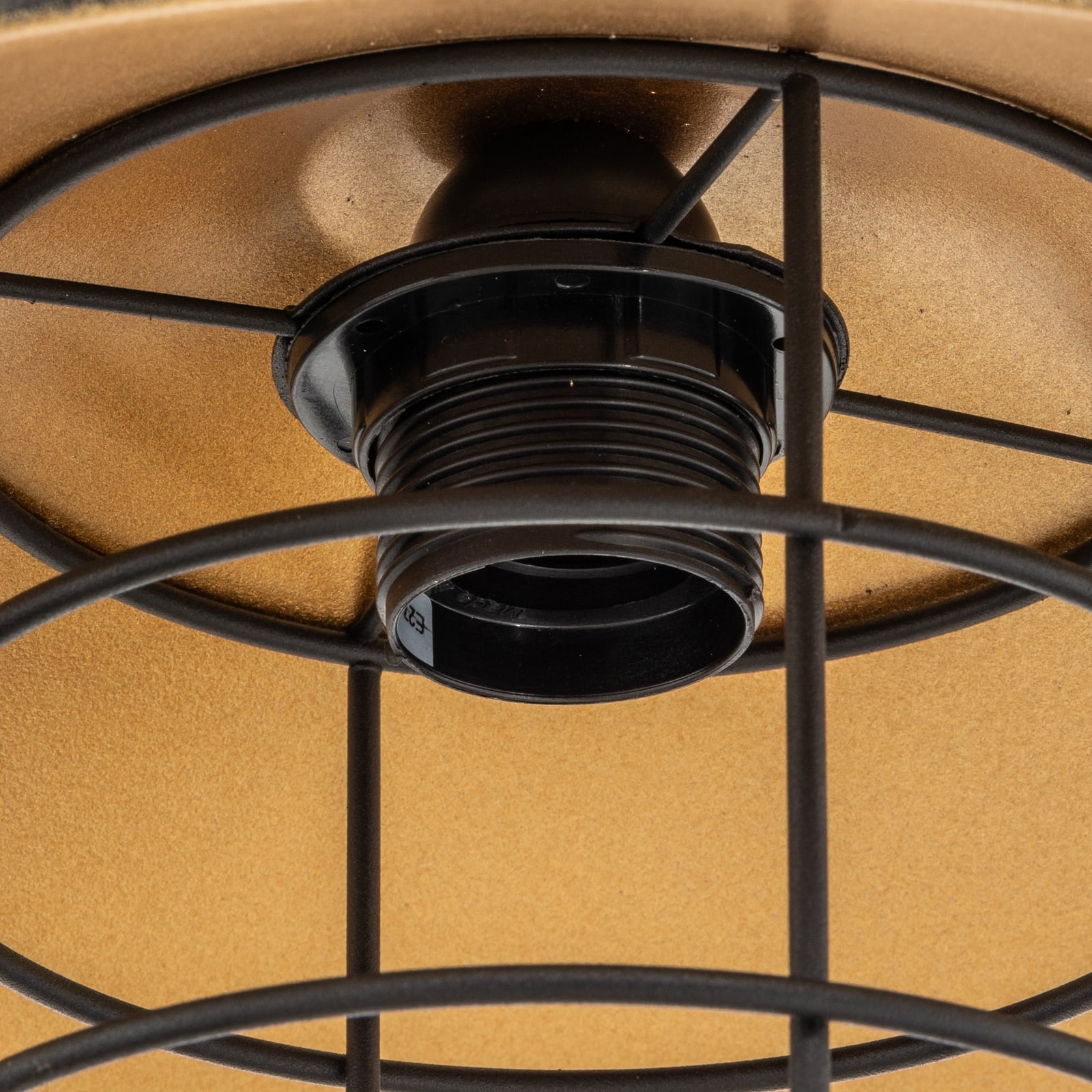 Wandleuchte Gadi, schwarz, Metall, Höhe 48 cm