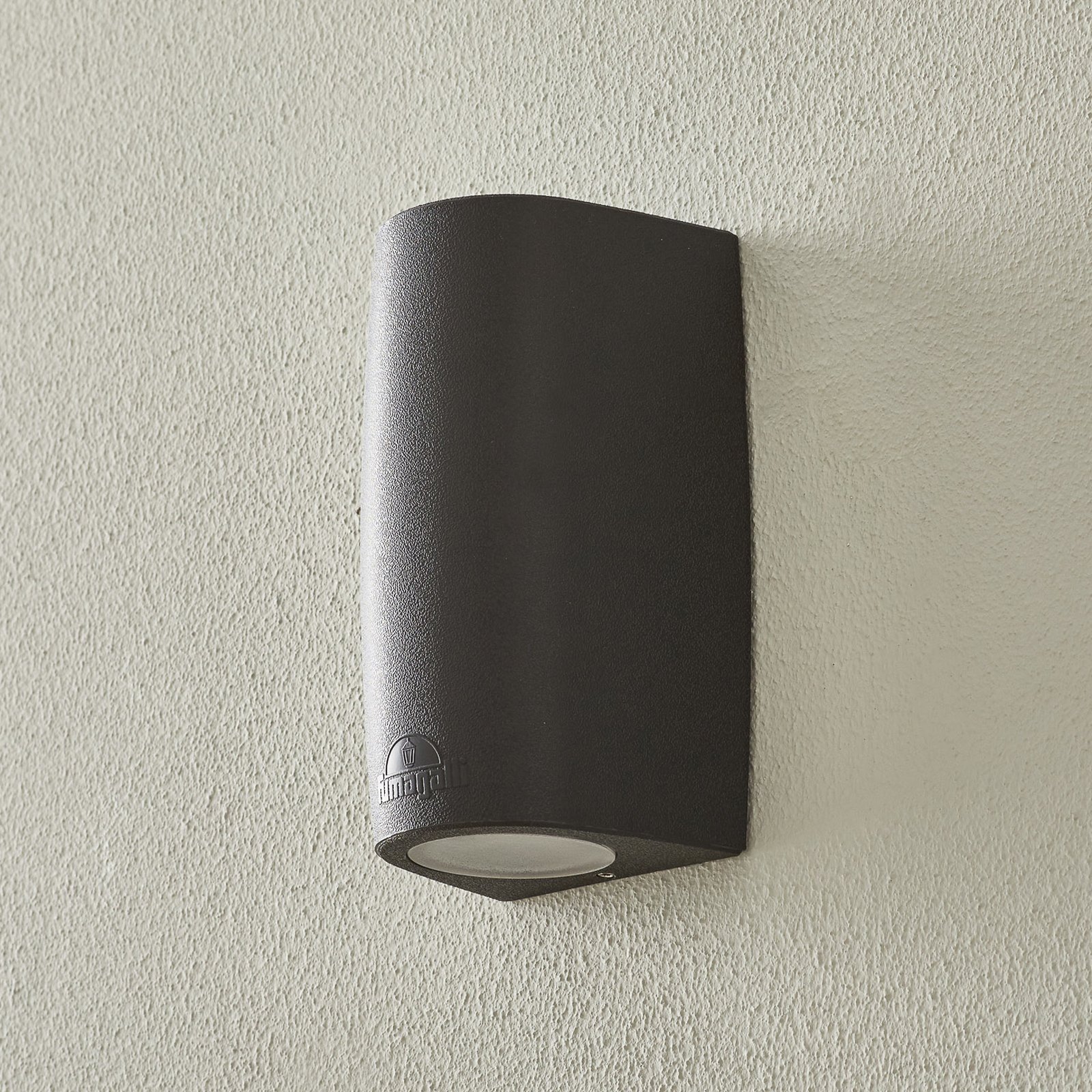 Outdoor wall light Marta 90 black/frosted GU10 CCT up/down