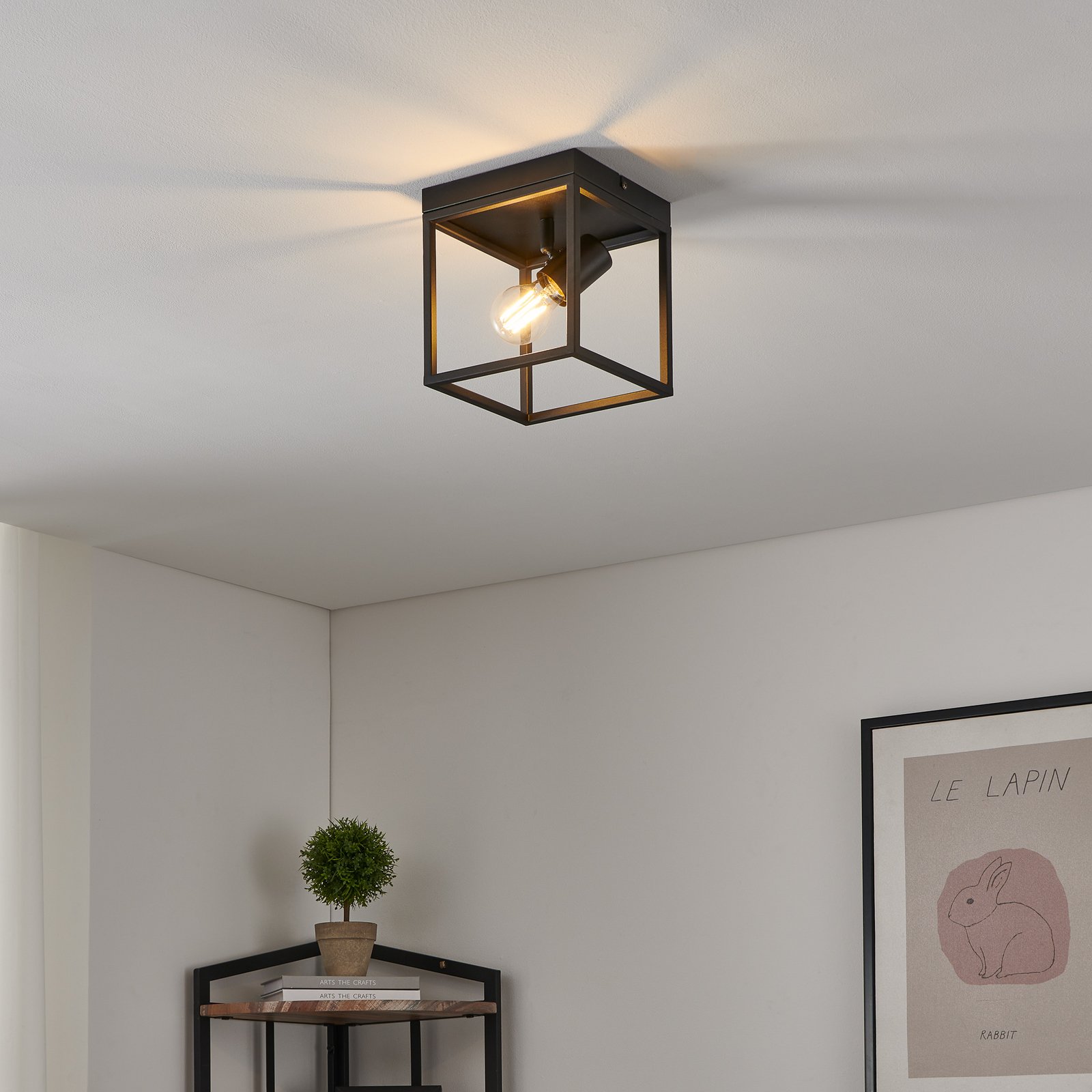 Plafondlamp Silentina 1-lamp, 18x18cm Plafondlamp Silentina 1-lamp, 18x18cm