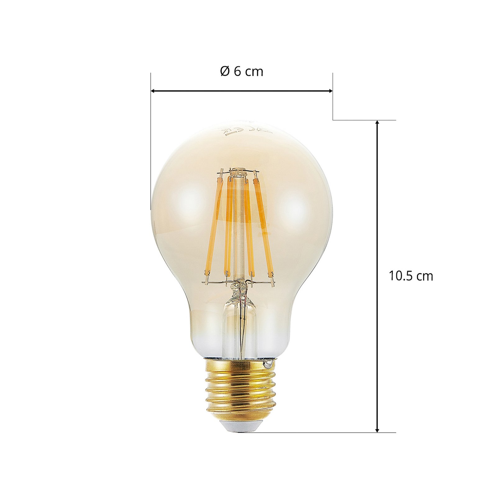 LED-lamppu E27 A60 6,5 W 2 500 K meripihka