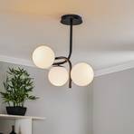 Plafondlamp Grand, zwart, 3-lamps