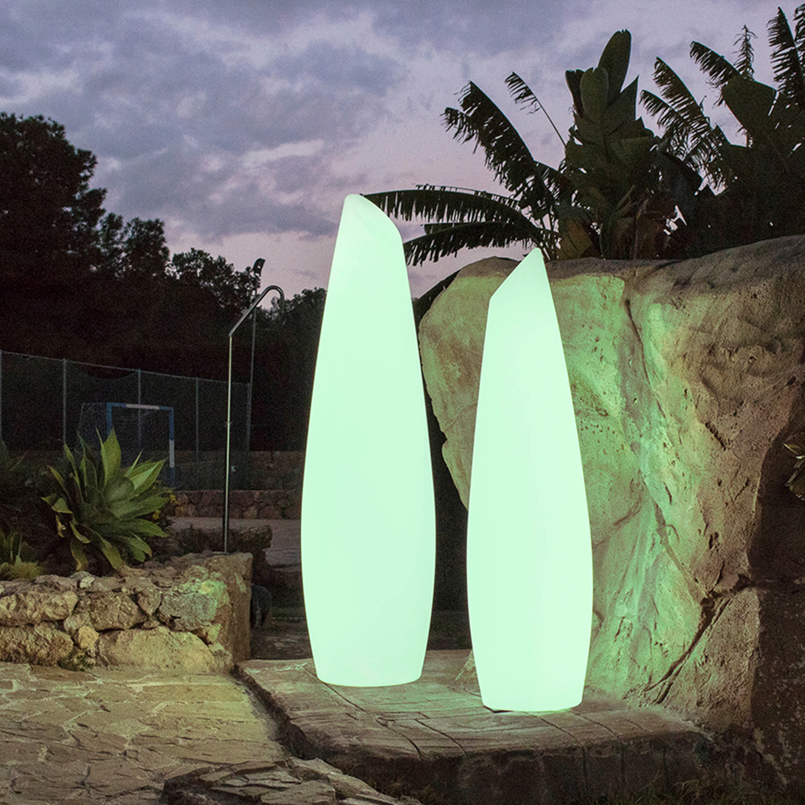 Newgarden Fredo LED vloerlamp, oplaadbare batterij, hoogte 170 cm