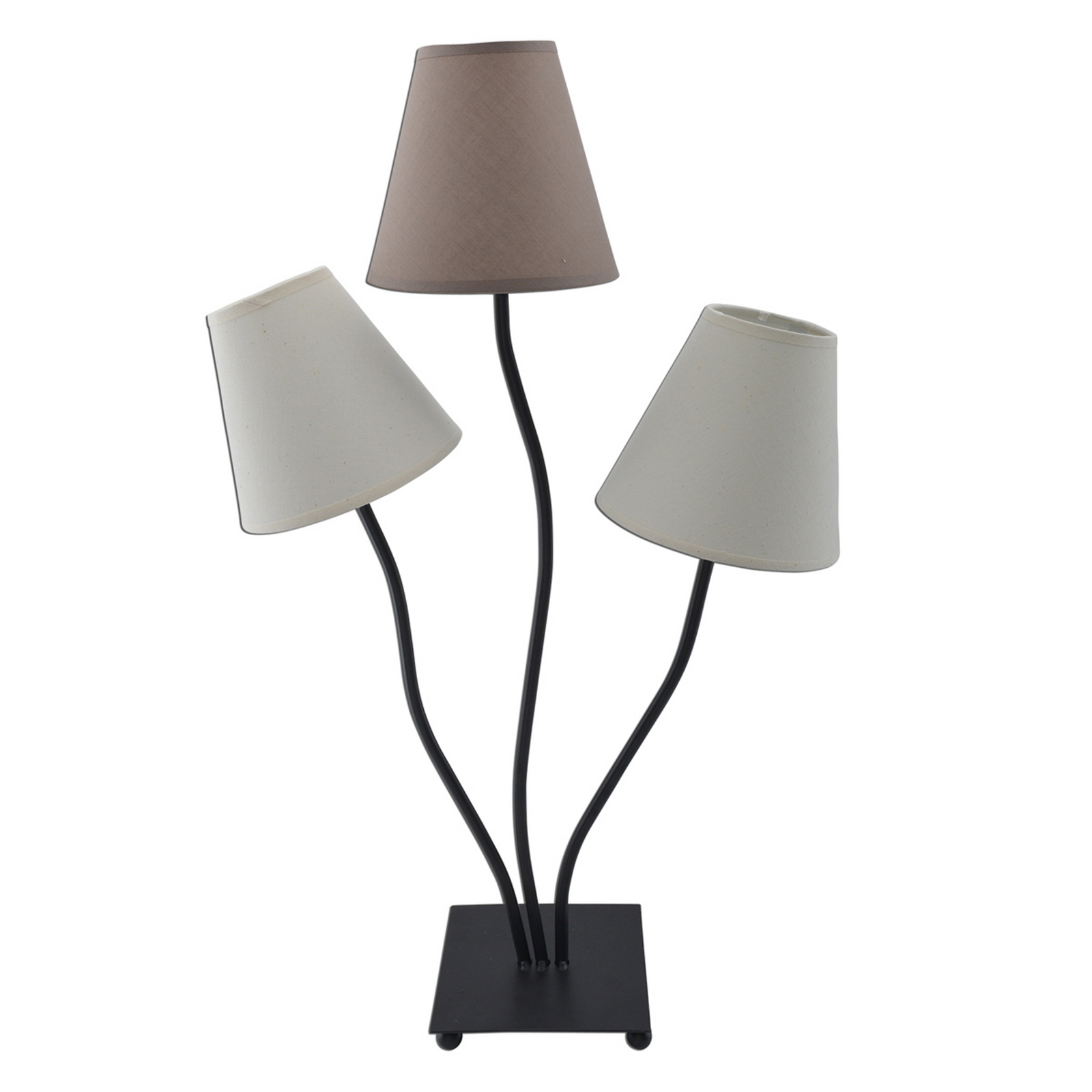 Twiddle – 3-punktowa lampa stołowa, brązowa Twiddle – 3-punktowa lampa stołowa, brązowa