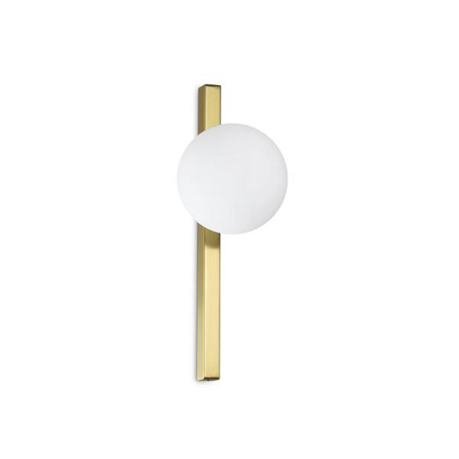 Ideal Lux applique murale Binomio laiton à 1 lampe métal verre