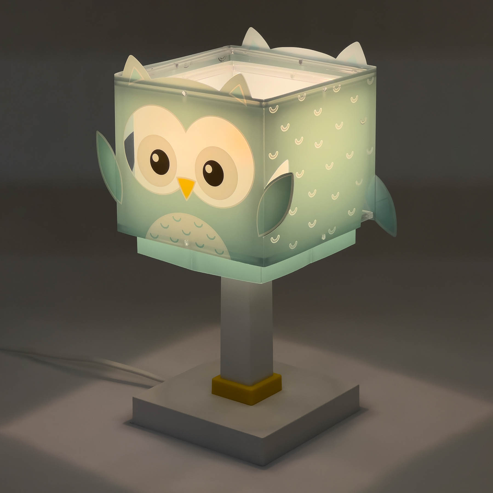 Dalber Little Owl lámpara de mesa infantil Búho