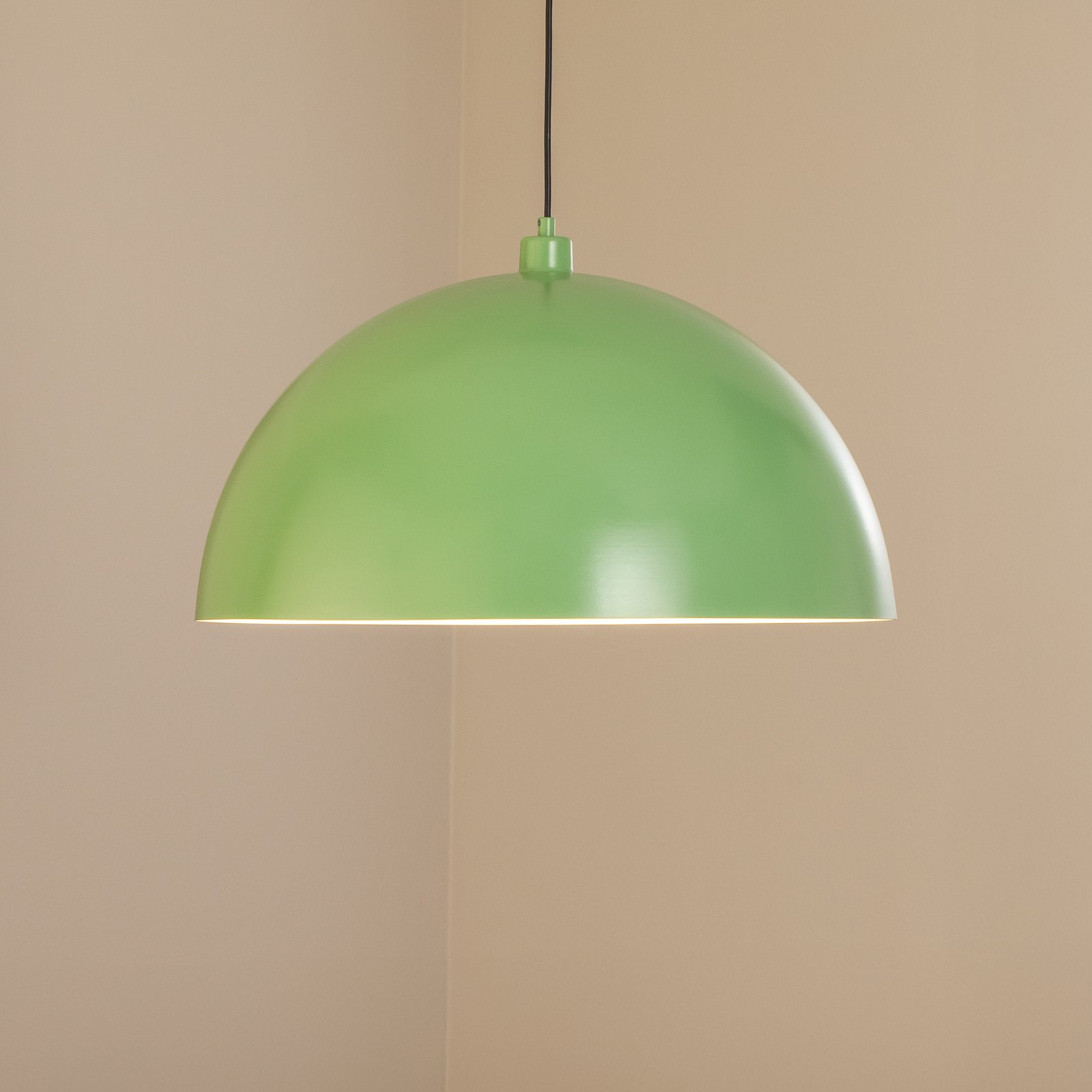 Hängeleuchte Kure, mintgrün, Metall, Ø 60 cm, E27