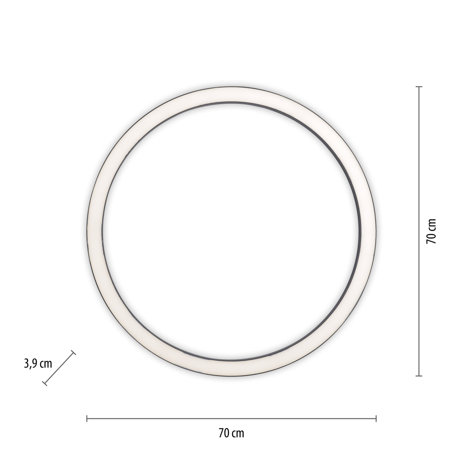 Plafonnier LED Lines Round, Ø 70 cm, graphite, CCT - PURE Plafonnier LED Lines Round, Ø 70 cm, graphite, CCT - PURE