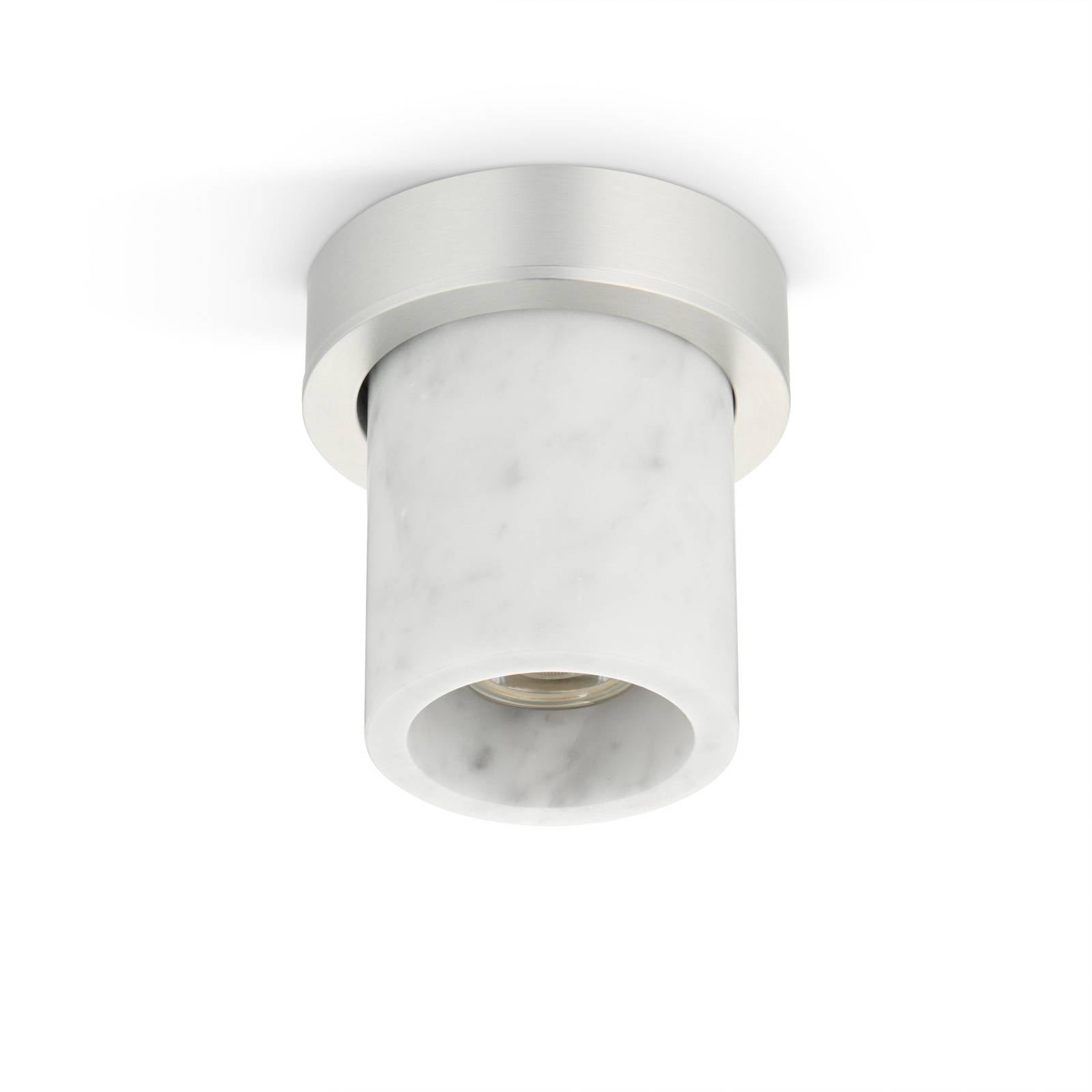 Lampa sufitowa Miss Marble, Carrara/srebrna, GU10 MR11