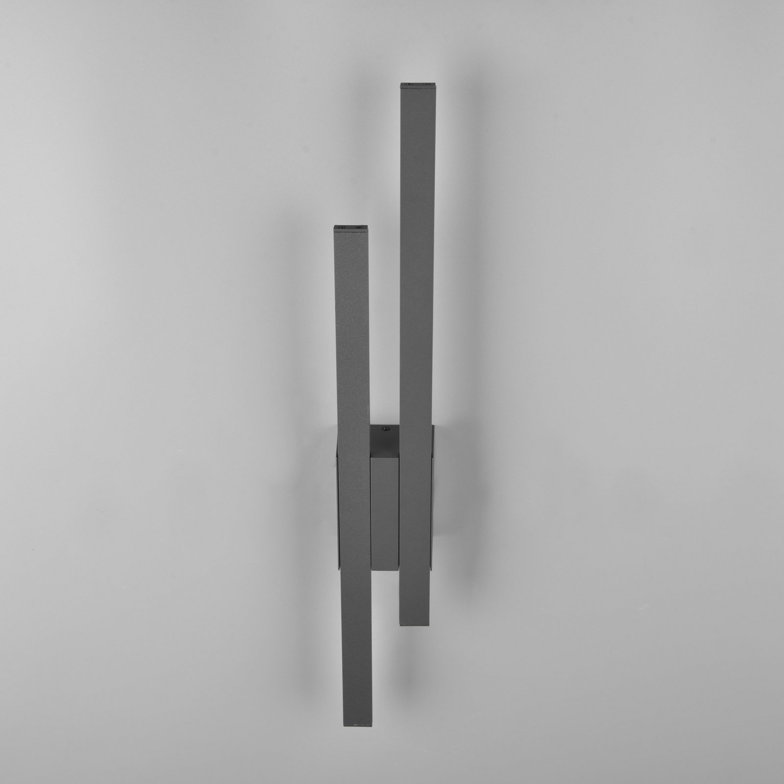 LED āra sienas lampa TAWA, antracīta krāsā, 62 cm metāla, 2 spīdes. IP54 LED āra sienas lampa TAWA, antracīta krāsā, 62 cm metāla, 2 spīdes. IP54