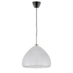 Lampada sosp Diamant Bowl bioplastica, trasparente