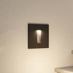 Arcchio Lanti recessed wall light, black, G9, IP65