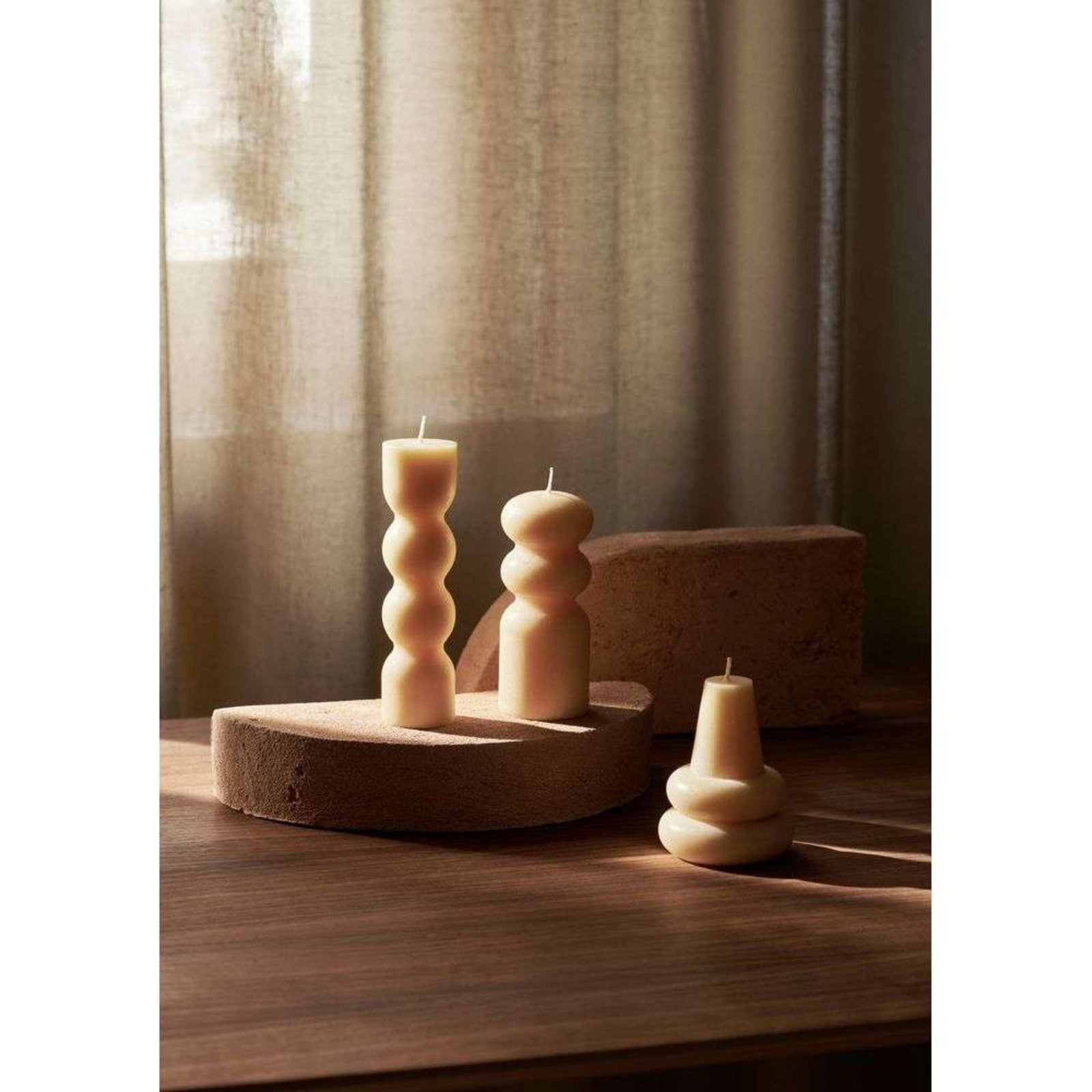 Shape Sculpture Set Yellow - ferm LIVING