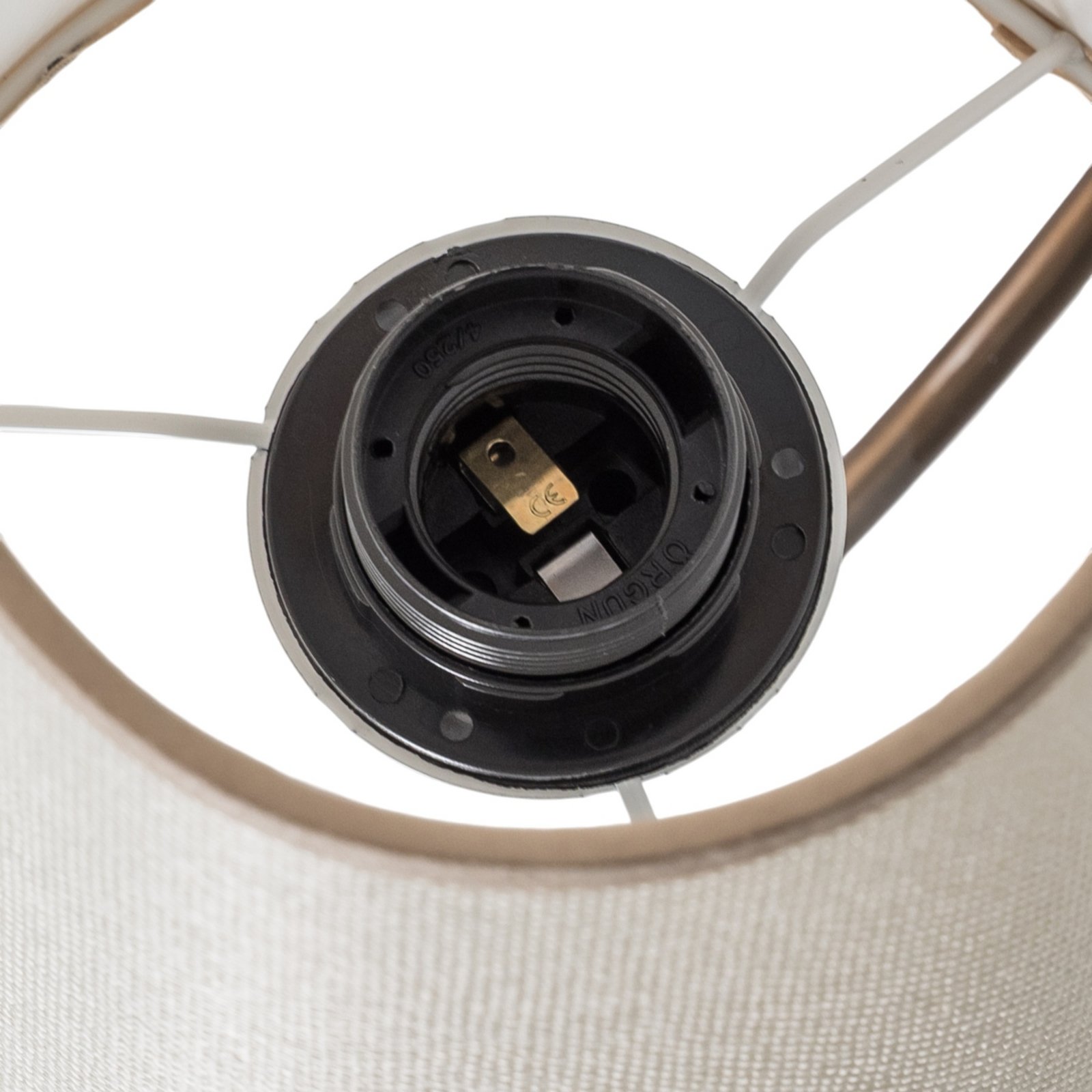 Wandleuchte Pardo, messing, Metall/Stoff, Höhe 31 cm, E27 Wandleuchte Pardo, messing, Metall/Stoff, Höhe 31 cm, E27