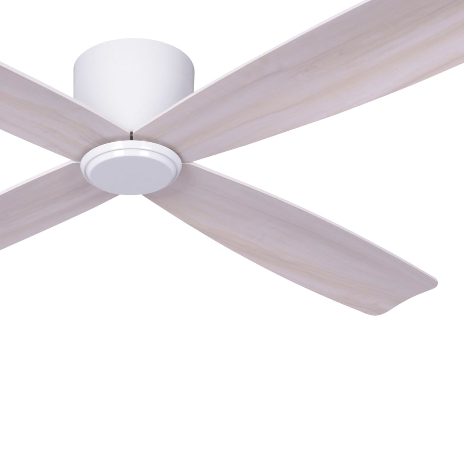 Fraser Deckenventilator weiß/eiche DC leise Ø 132cm - Beacon