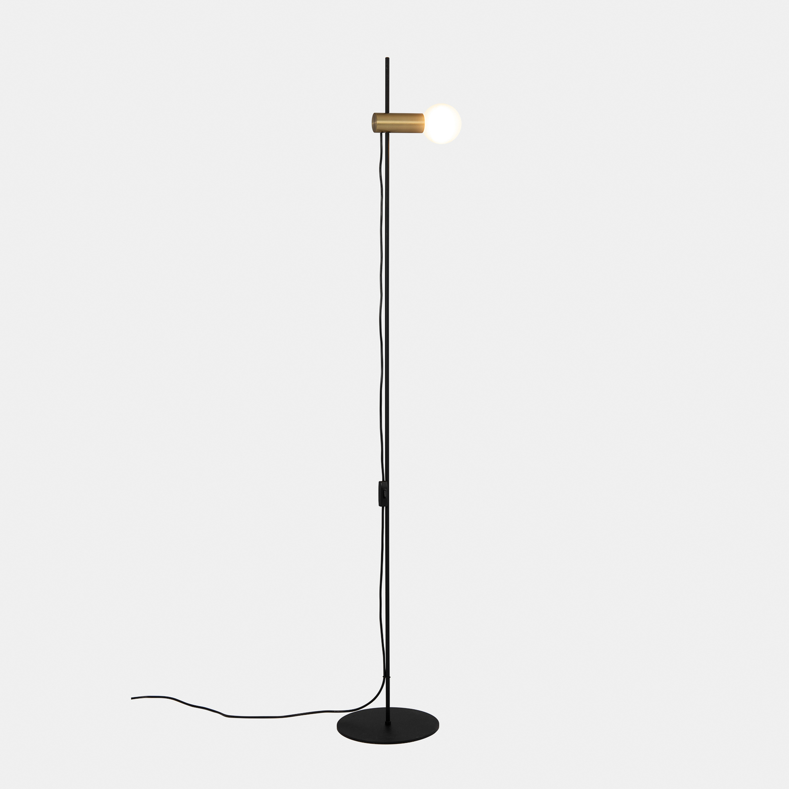 LEDS-C4 Nude Single stojaca lampa E27 zlatá/čierna