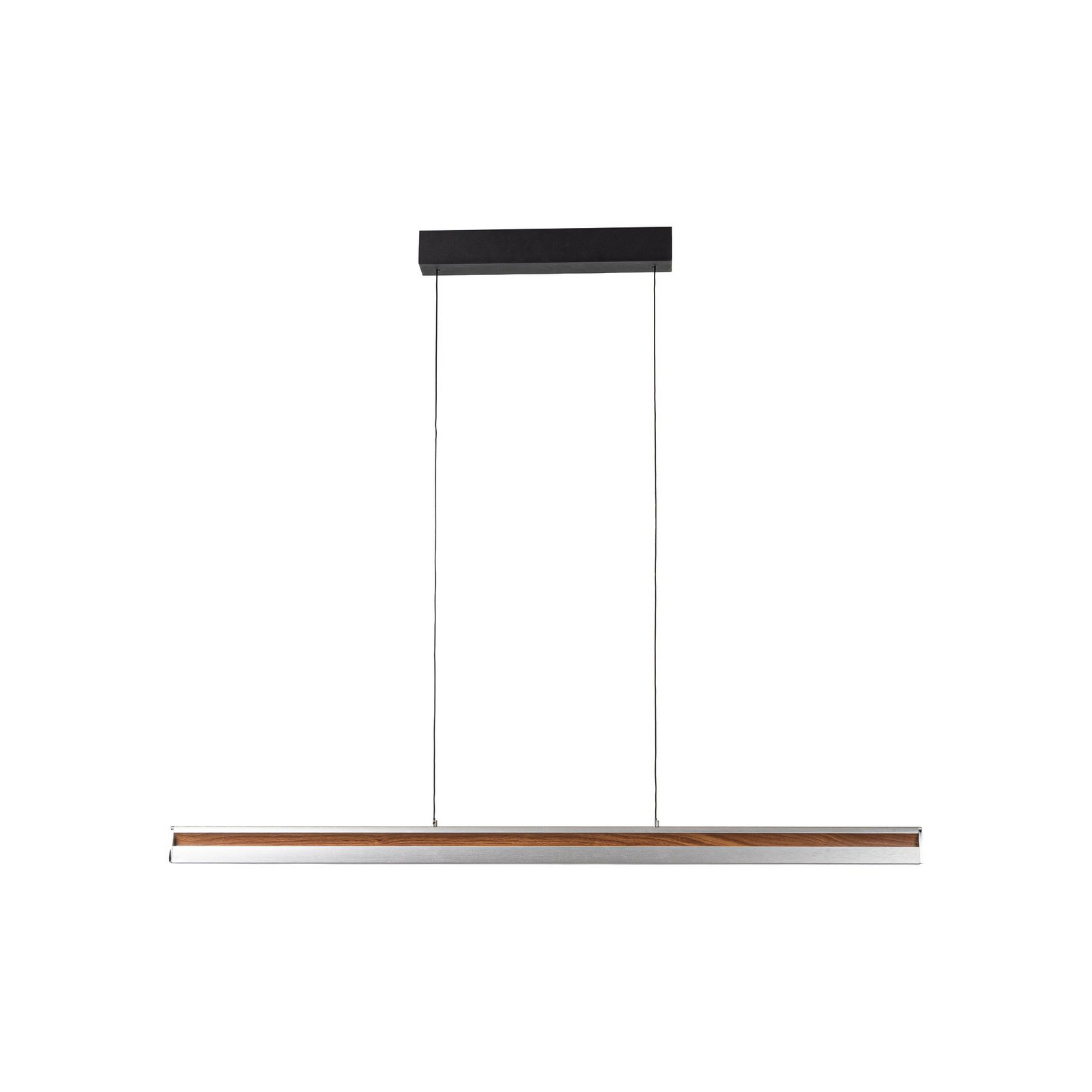 Lucande LED-Hängeleuchte Lutana, rosegold/holzfarben, 101 cm