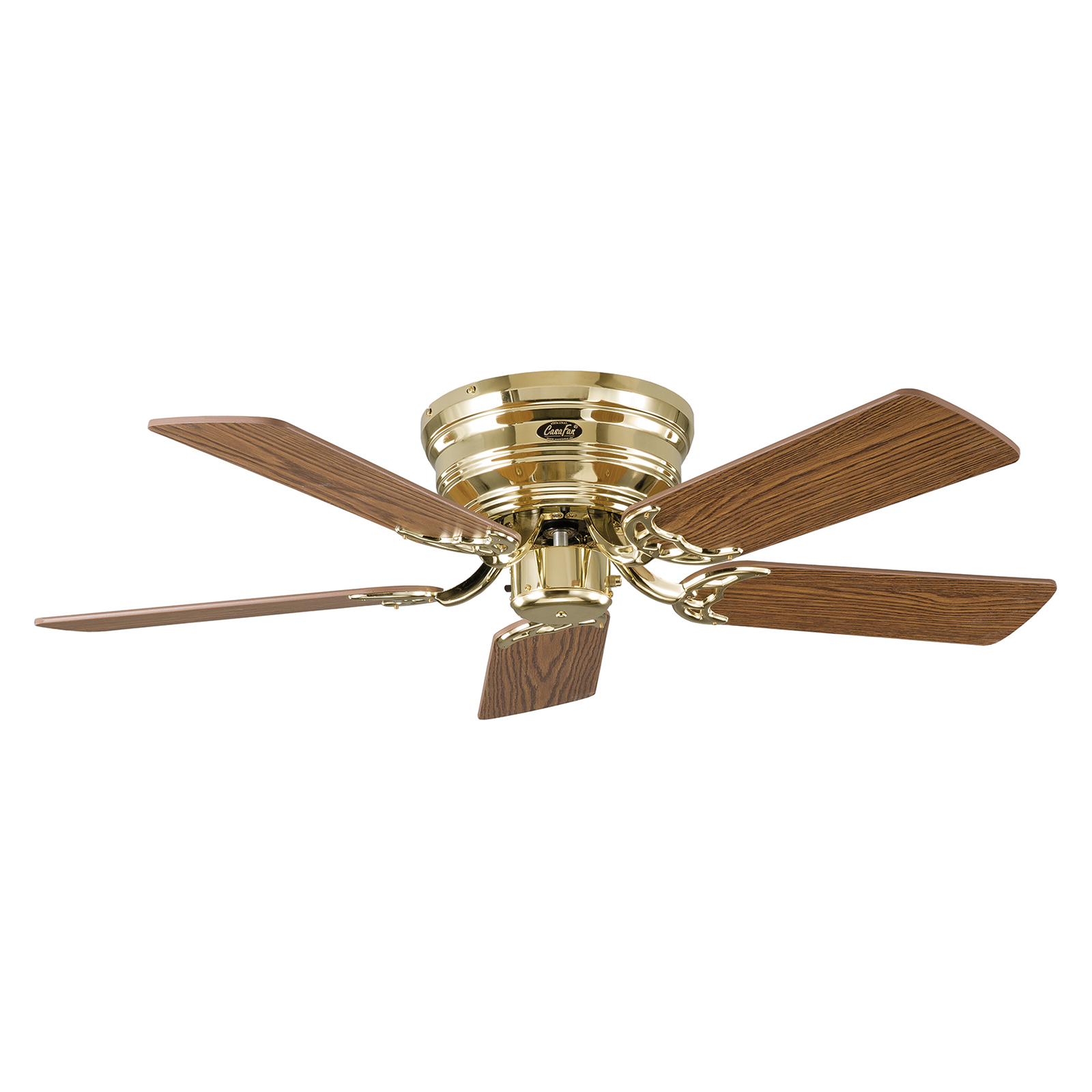 Classic Flat III ventilatore in ottone lucido