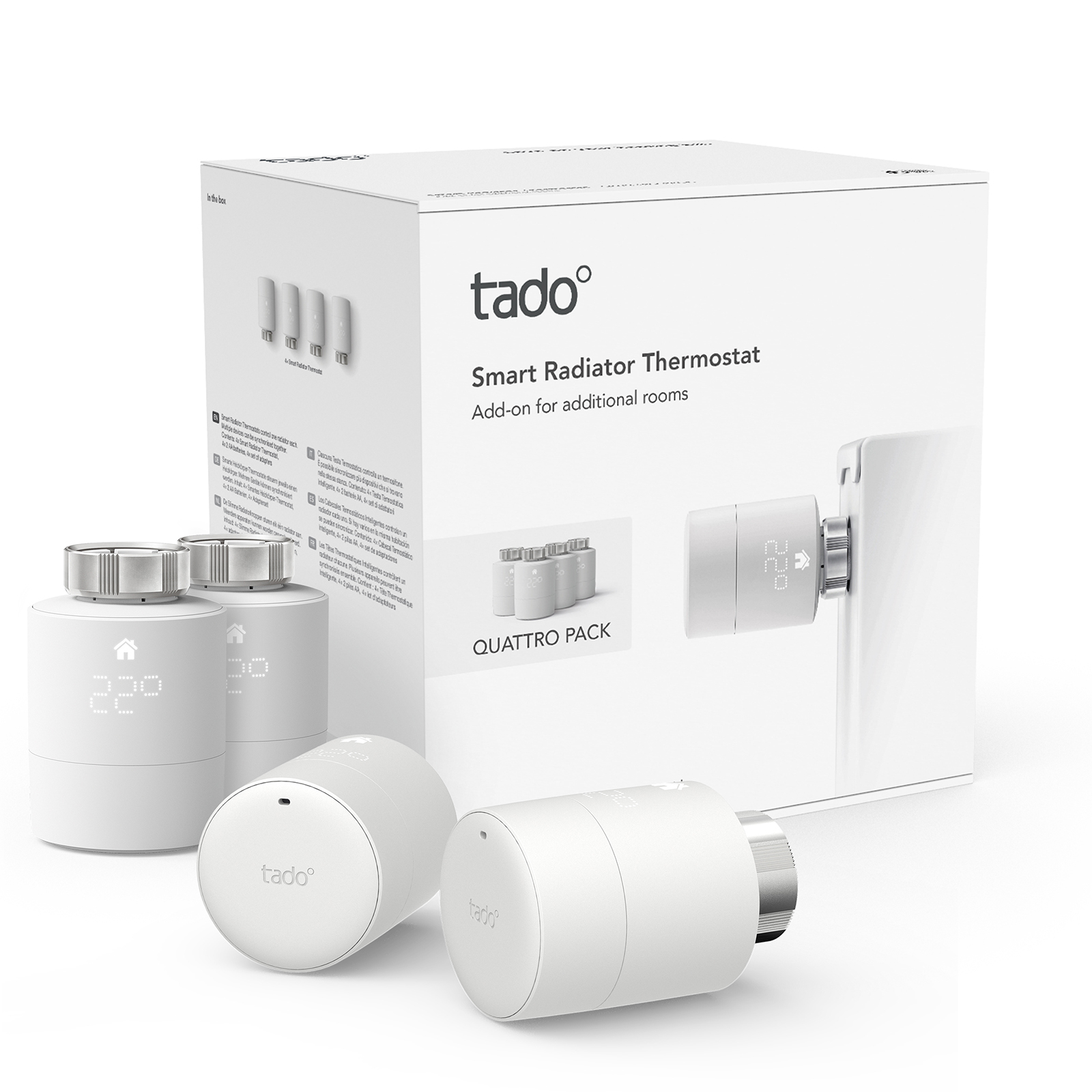 tado° smart radiator thermostat four-pack SRT-4