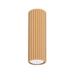 Deckenleuchte Karbon, goldfarben, Höhe 20 cm, Aluminium