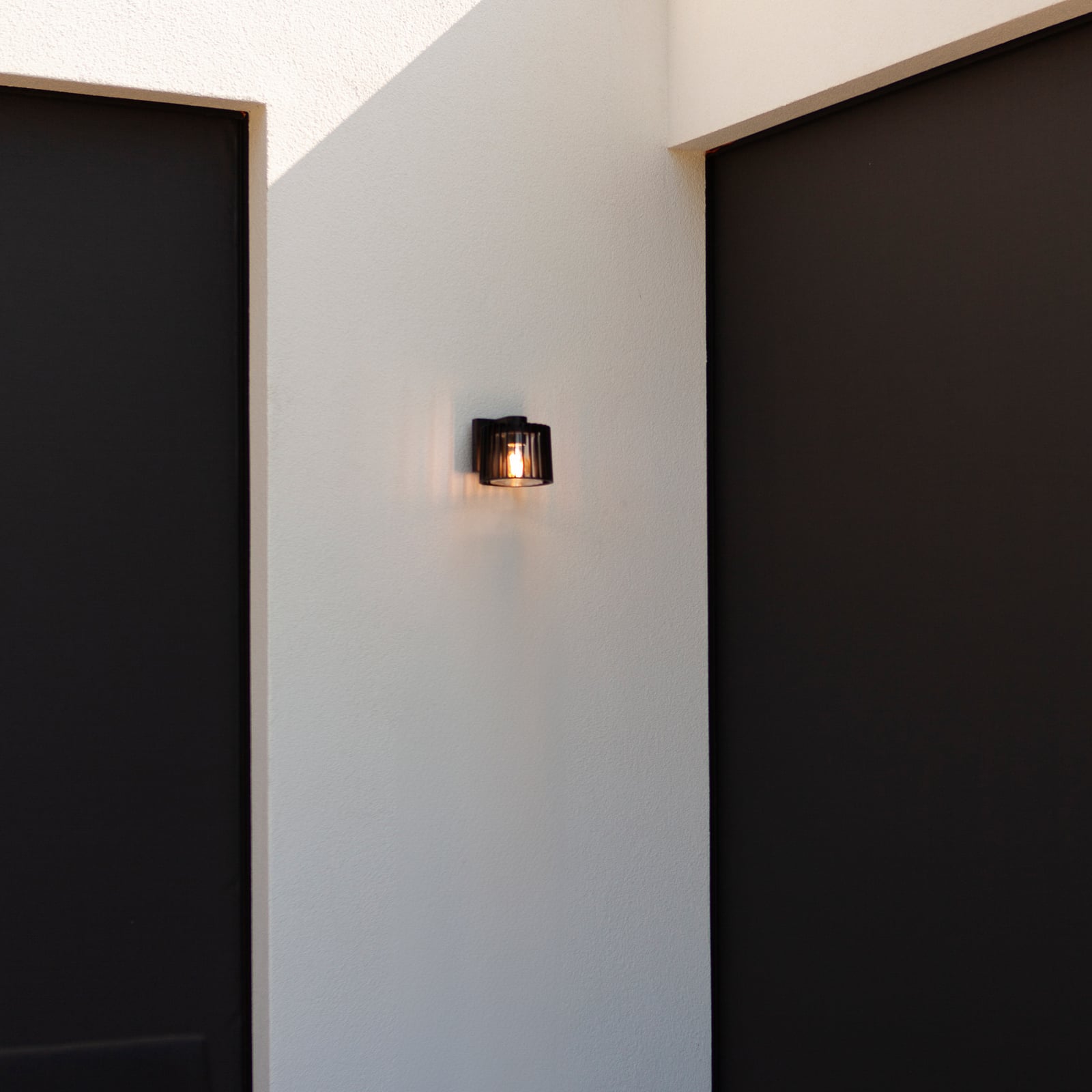 Kinkiet zewnętrzny SHYNE, czarny, 19 cm, metal, IP54, E27