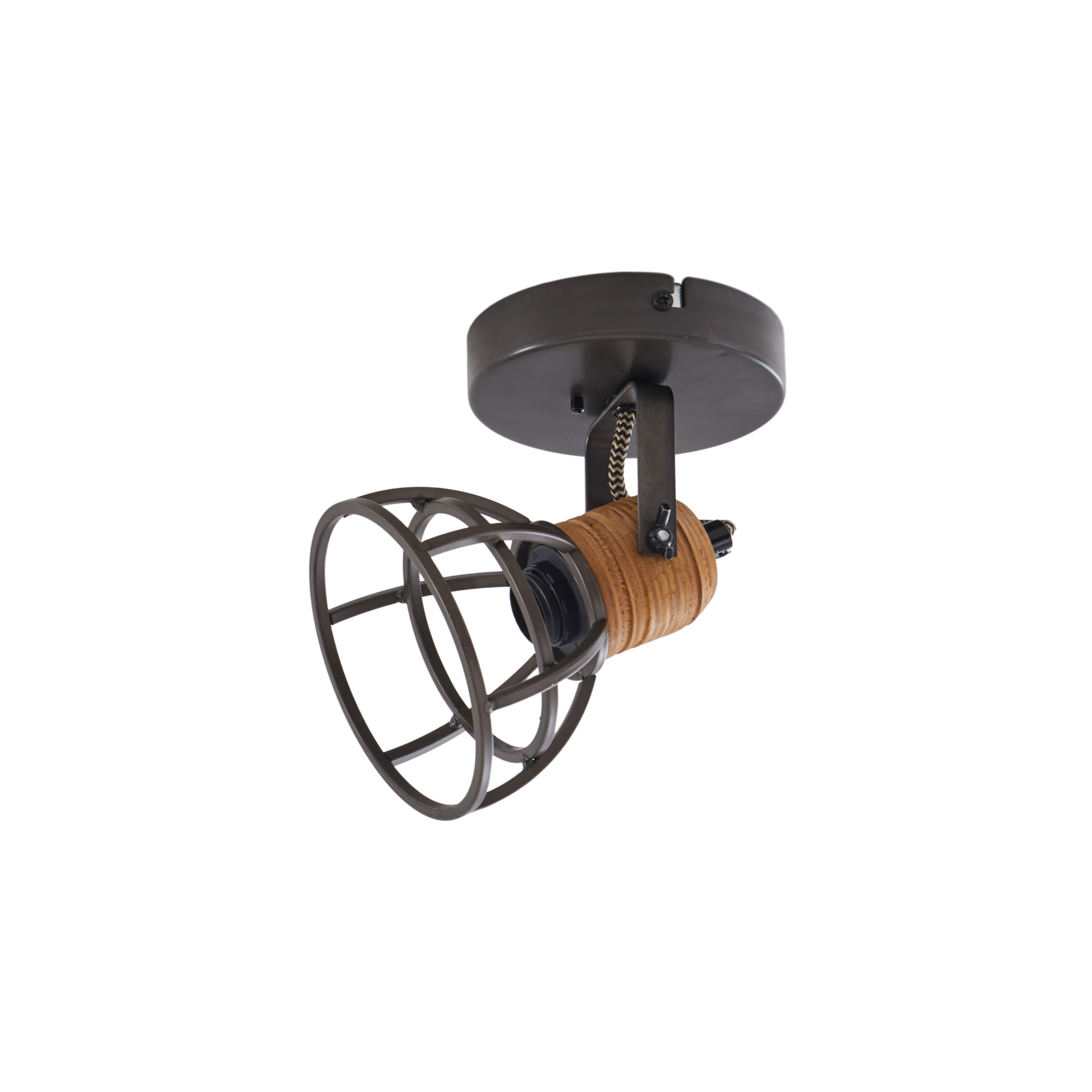 Arinthea Deckenleuchte Wood/Black - Lindby
