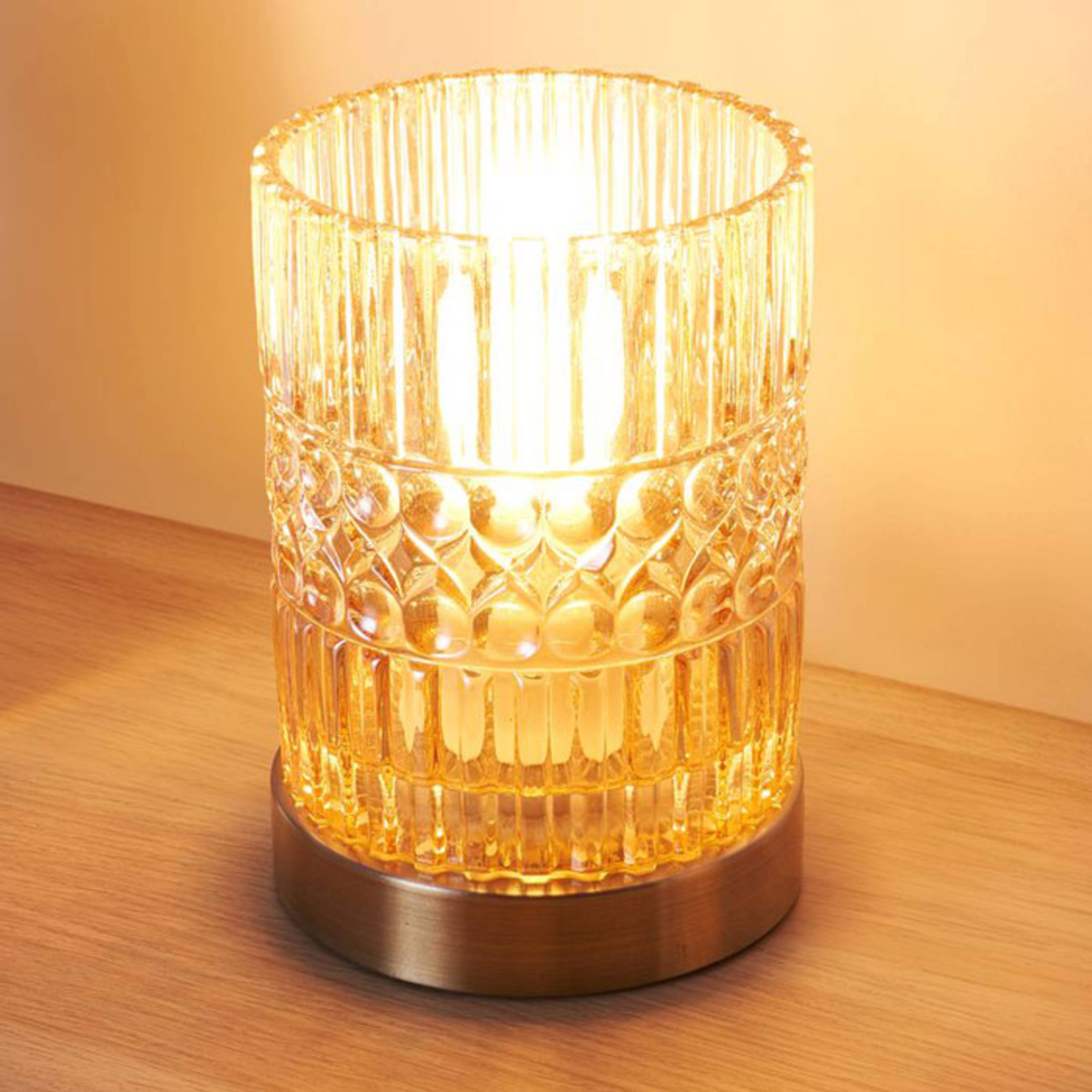 Pauleen cristal Elegance lámpara de mesa de vidrio